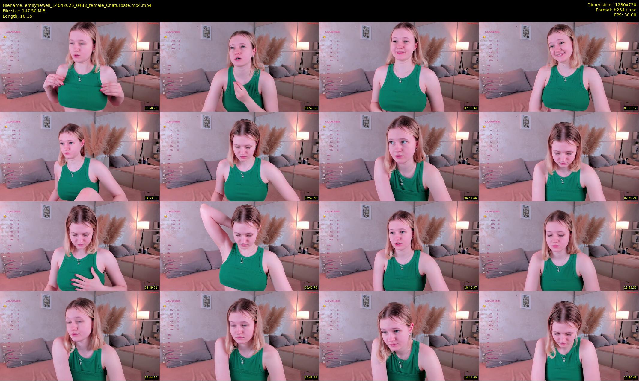 emilyhewell — 17 minute Chaturbate female cam show recording, 720p, Apr 14, 2025