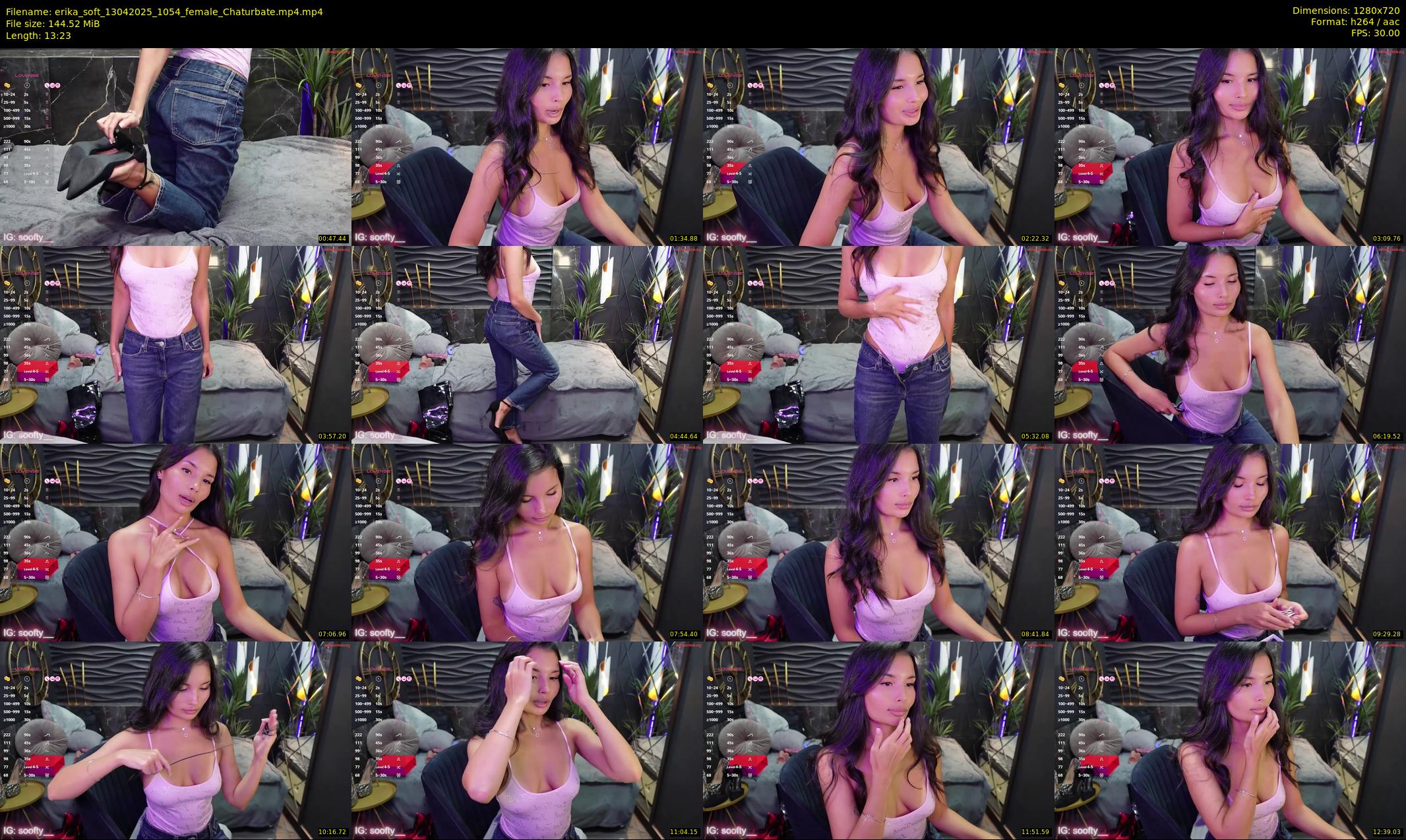 erika_soft — 14 minute Chaturbate female cam show recording, 720p, Apr 13, 2025