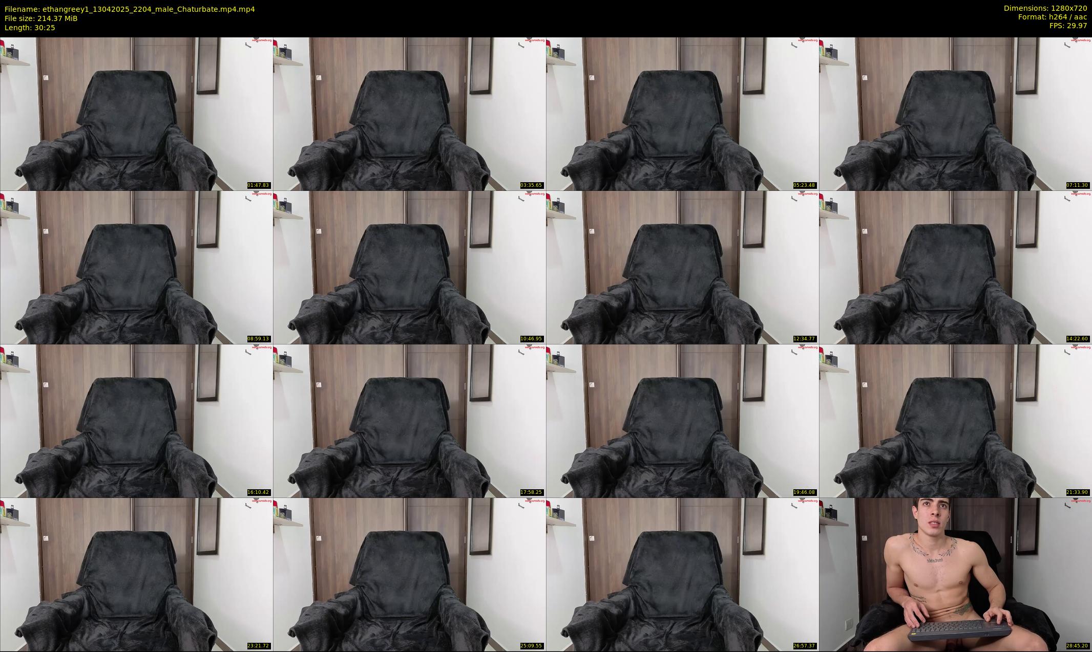 ethangreey1 — 31 minute Chaturbate male cam show recording, 720p, Apr 13, 2025