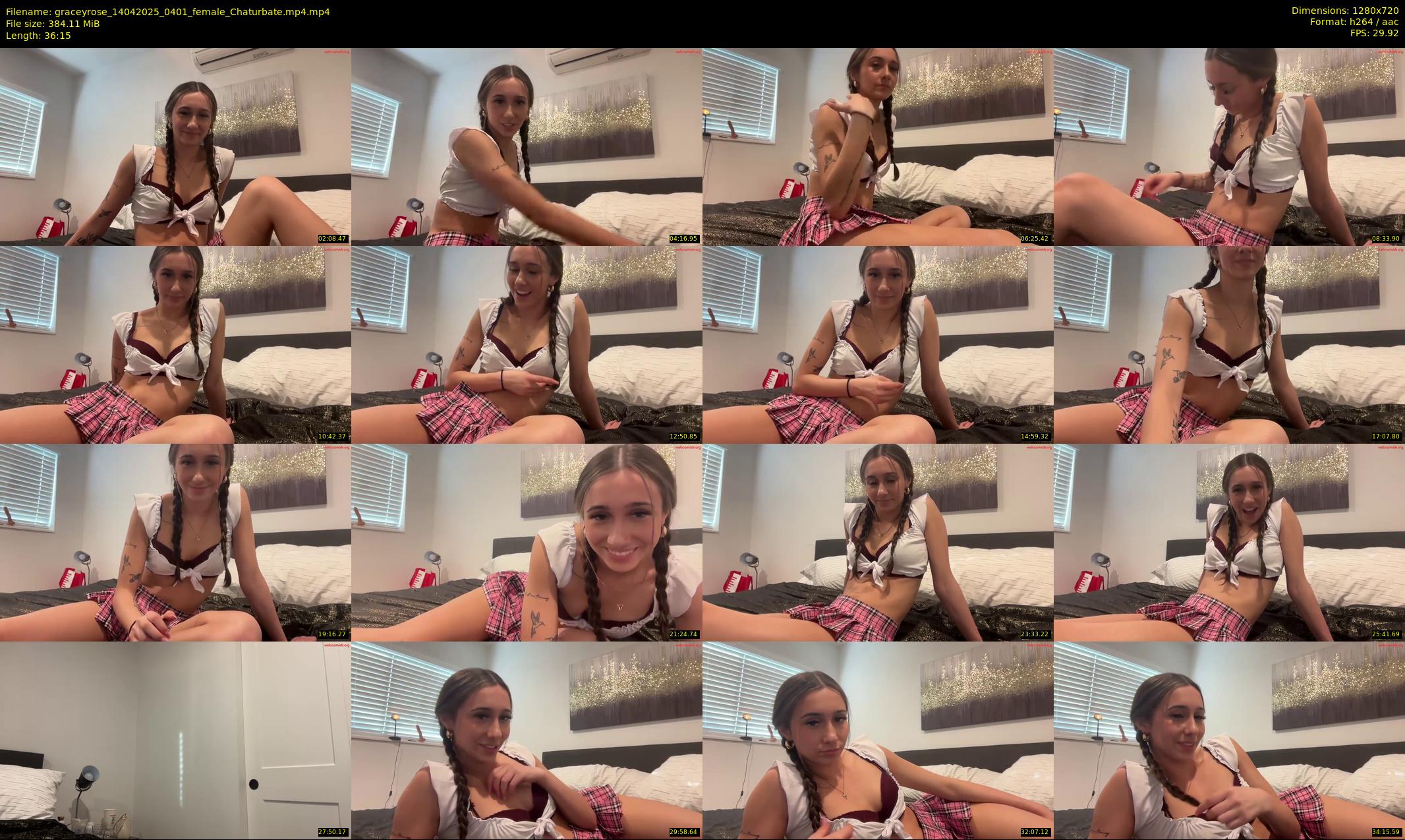 graceyrose — 37 minute Chaturbate female cam show recording, 720p, Apr 14, 2025