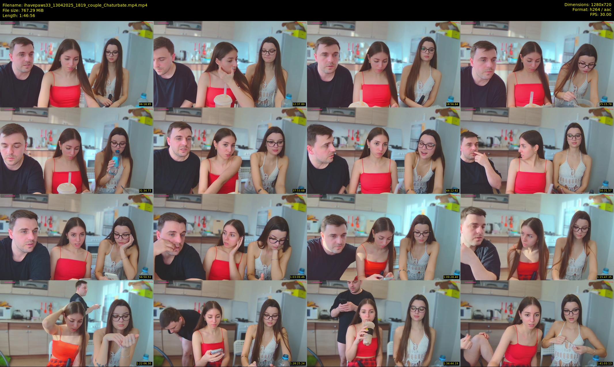 ihavepaws33 — 107 minute Chaturbate couple cam show recording, 720p, Apr 13, 2025