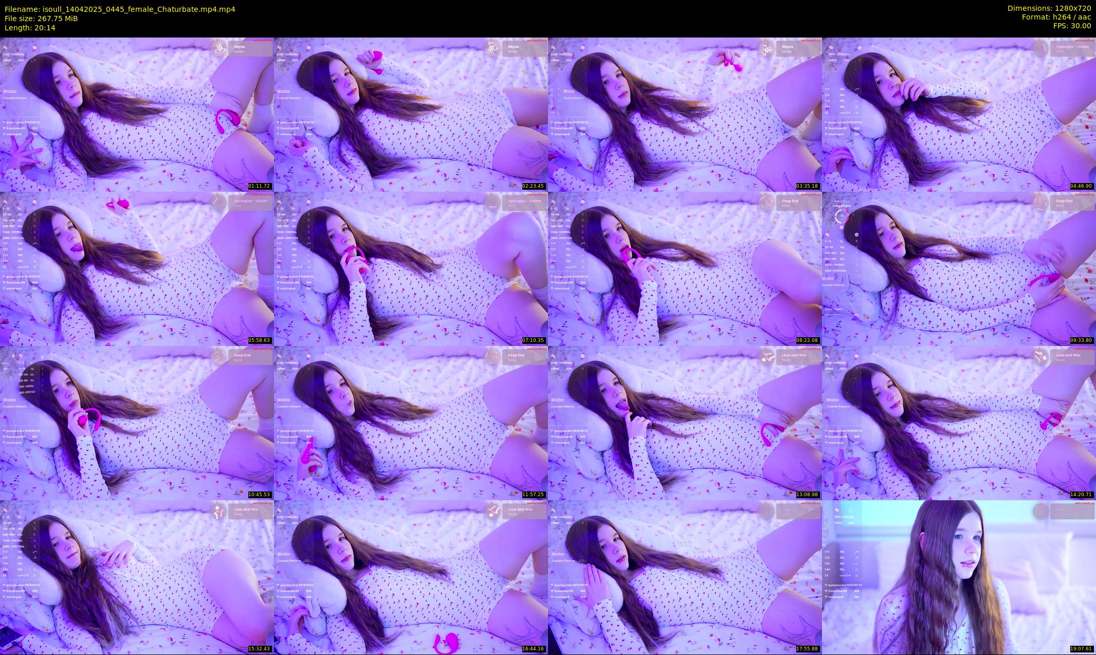 isoull — 21 minute Chaturbate female cam show recording, 720p, Apr 14, 2025