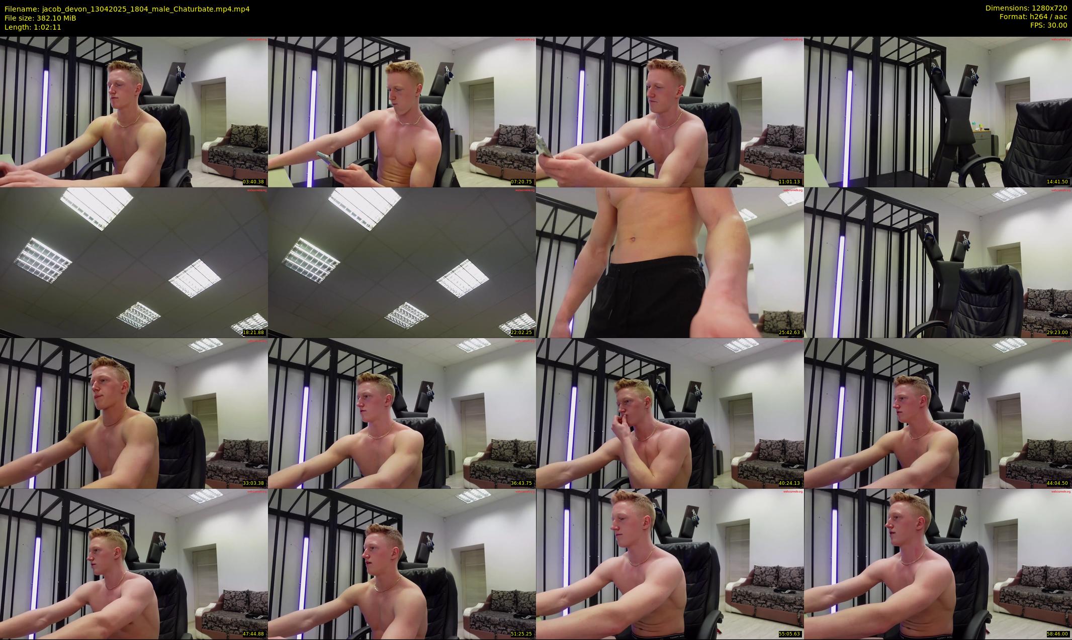 jacob_devon — 63 minute Chaturbate male cam show recording, 720p, Apr 13, 2025