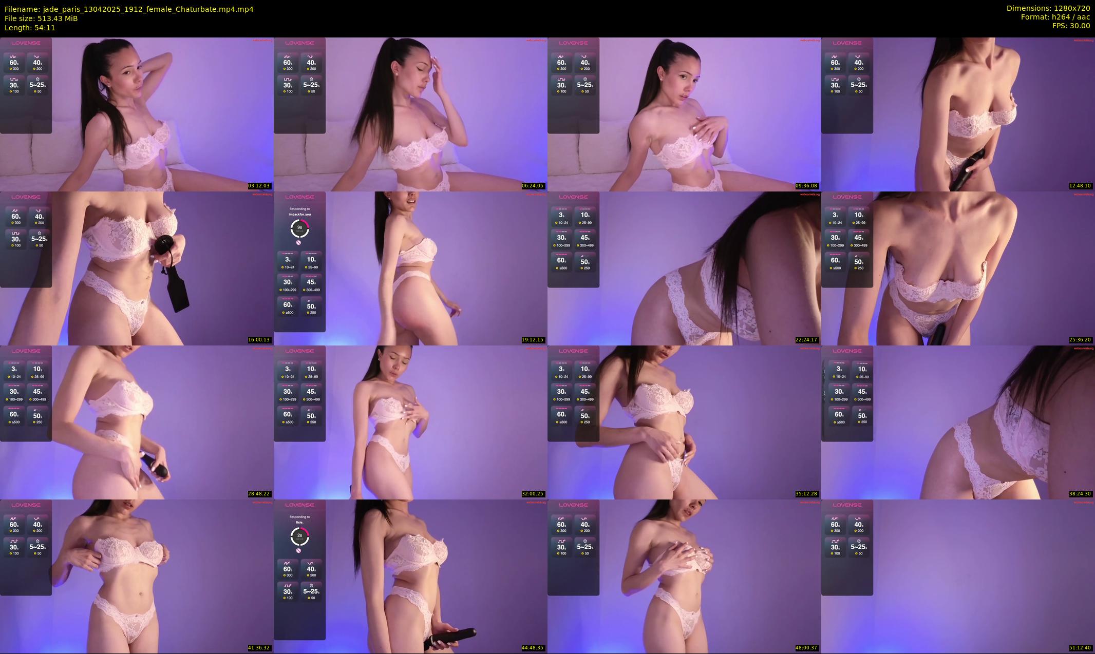 jade_paris — 55 minute Chaturbate female cam show recording, 720p, Apr 13, 2025