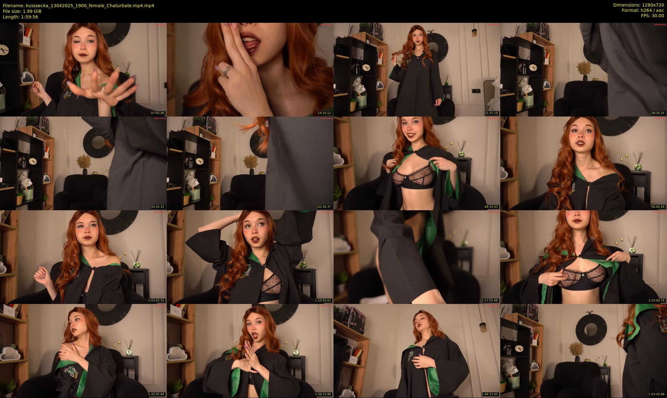 kusssecka — 120 minute Chaturbate female cam show recording, 720p, Apr 13, 2025