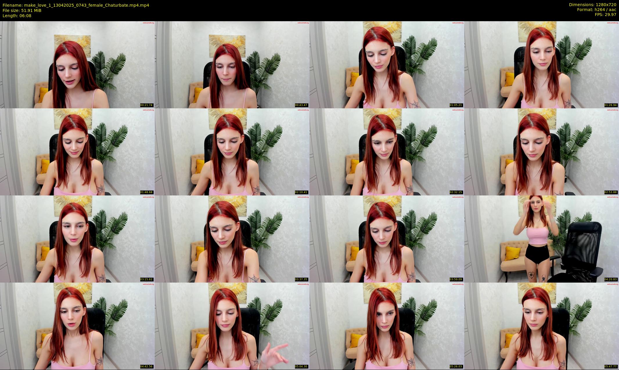 make_love_1 — 7 minute Chaturbate female cam show recording, 720p, Apr 13, 2025