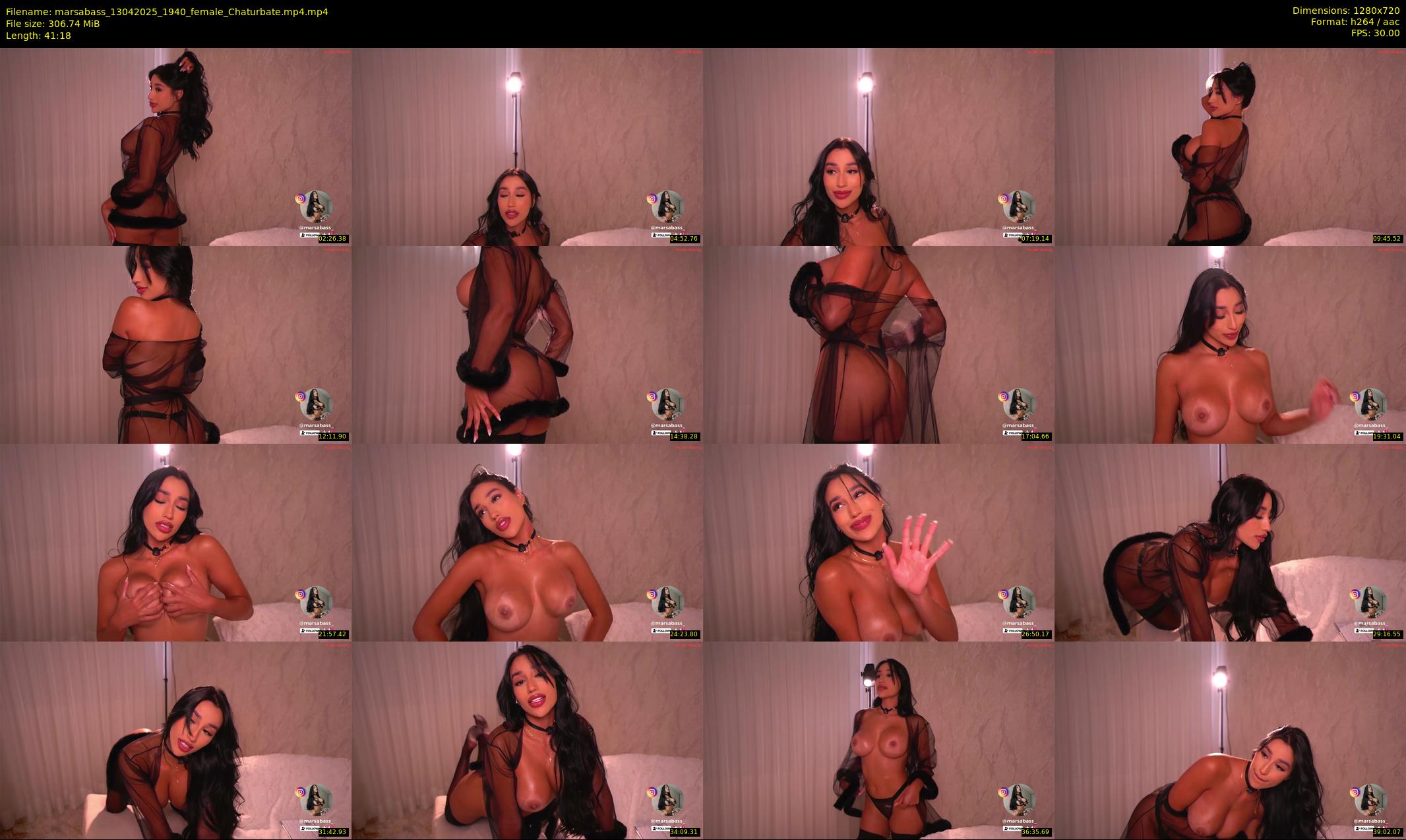 marsabass — 42 minute Chaturbate female cam show recording, 720p, Apr 13, 2025