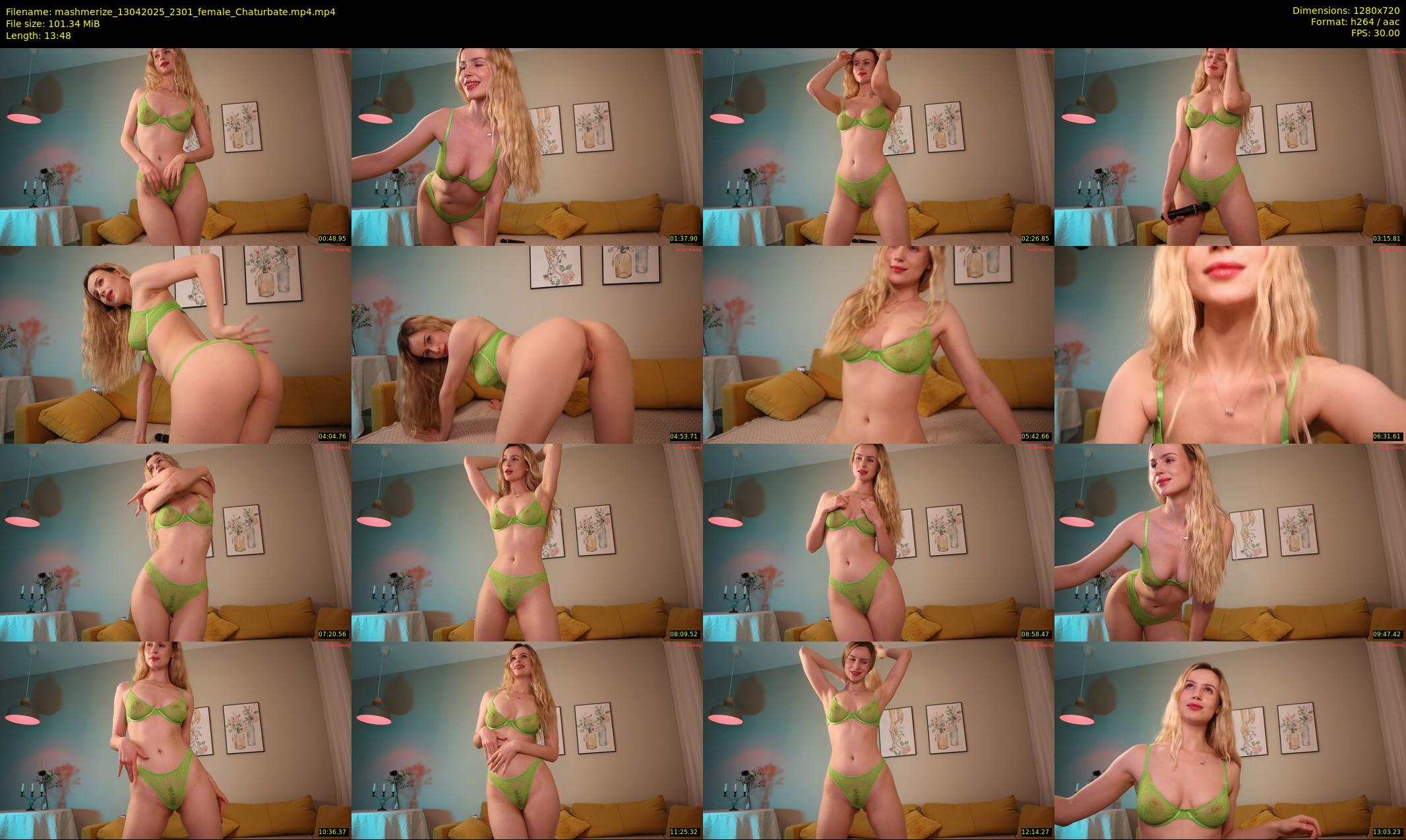 mashmerize — 14 minute Chaturbate female cam show recording, 720p, Apr 13, 2025