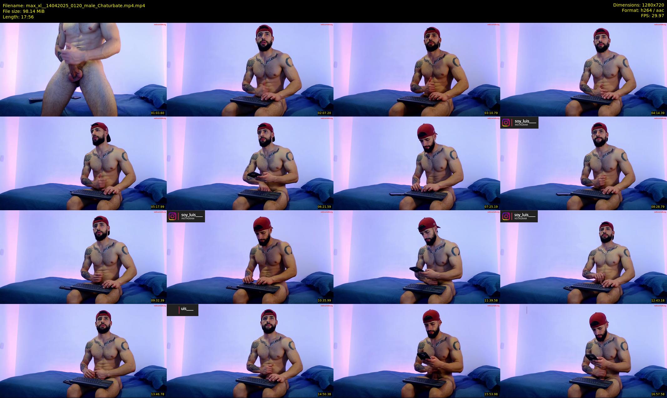 max_xl_ — 18 minute Chaturbate male cam show recording, 720p, Apr 14, 2025
