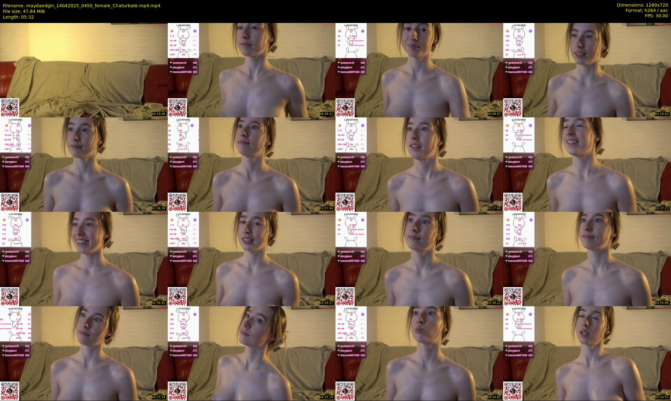 maydaedgin — 6 minute Chaturbate female cam show recording, 720p, Apr 14, 2025