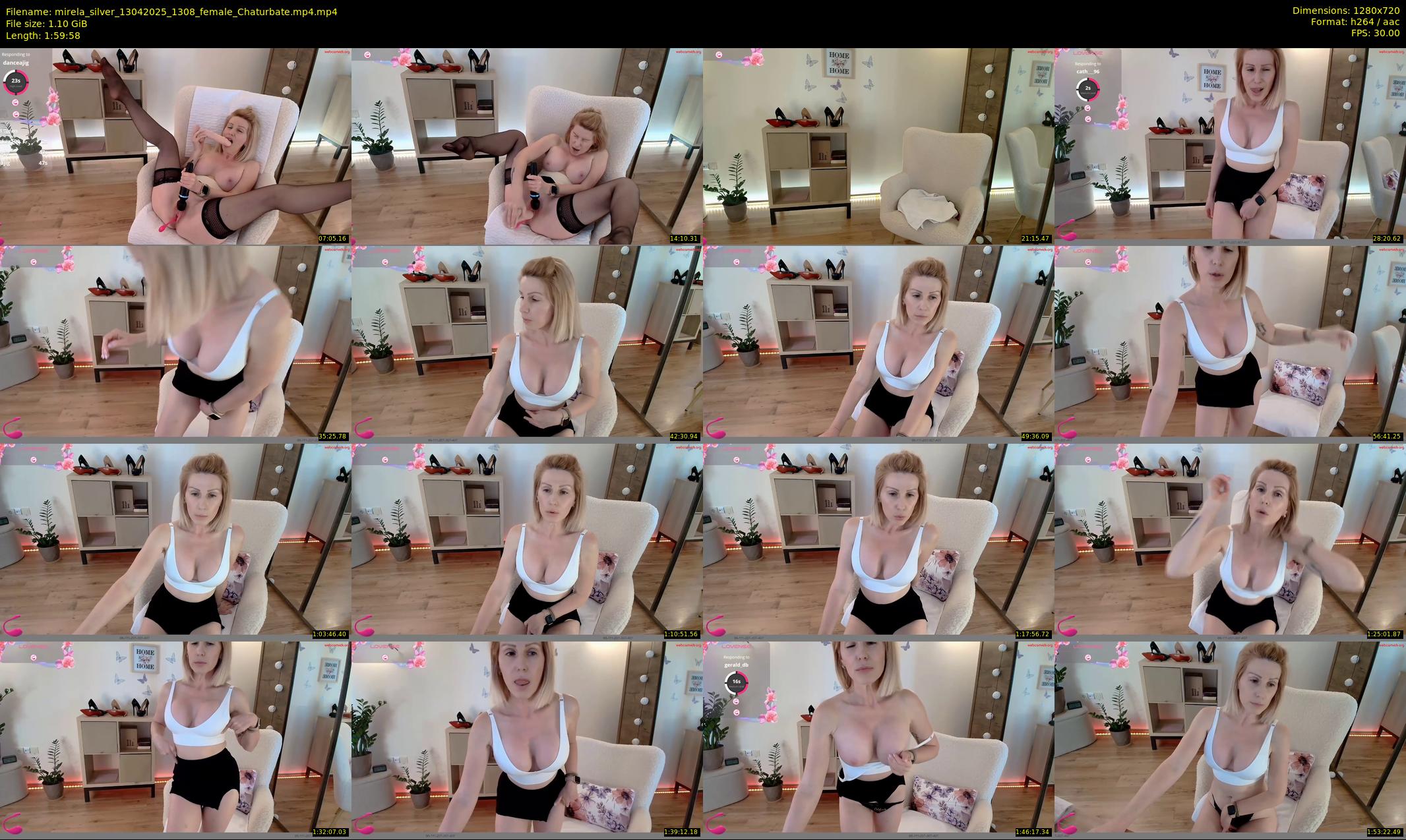 mirela_silver — 120 minute Chaturbate female cam show recording, 720p, Apr 13, 2025