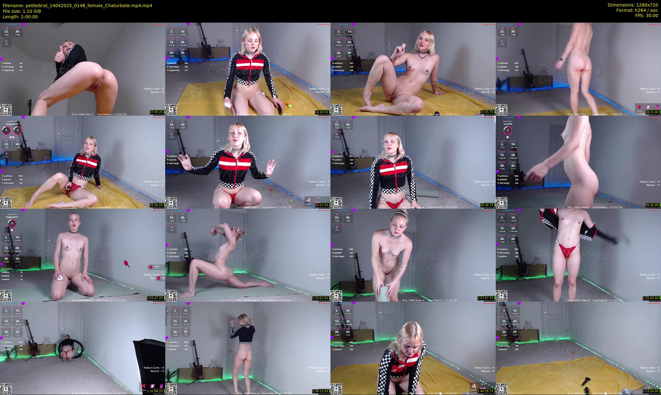 petitebrat — 120 minute Chaturbate female cam show recording, 720p, Apr 14, 2025