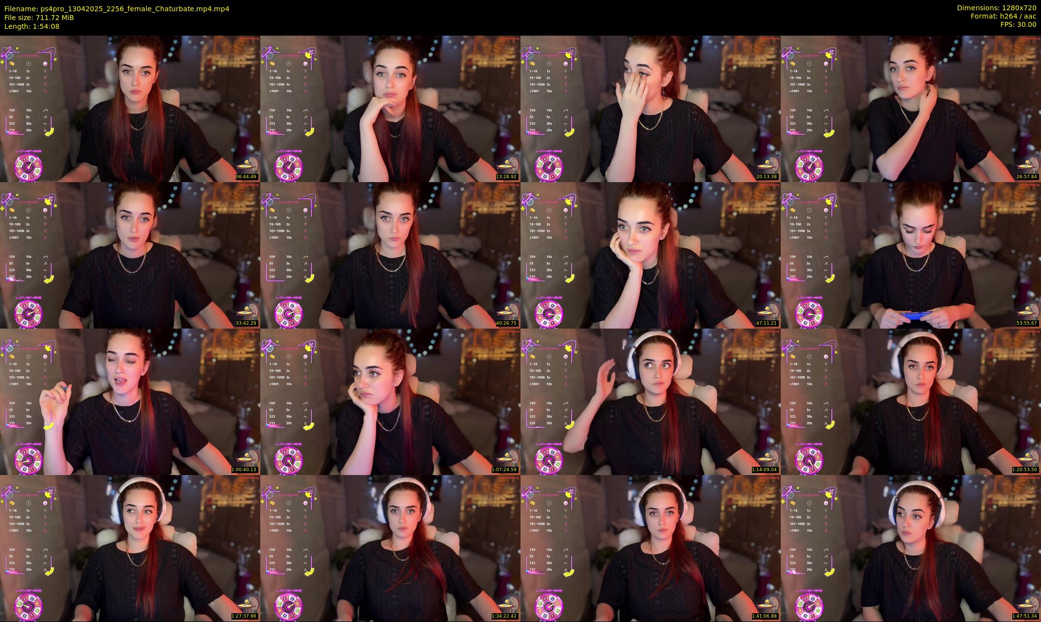 ps4pro — 115 minute Chaturbate female cam show recording, 720p, Apr 13, 2025