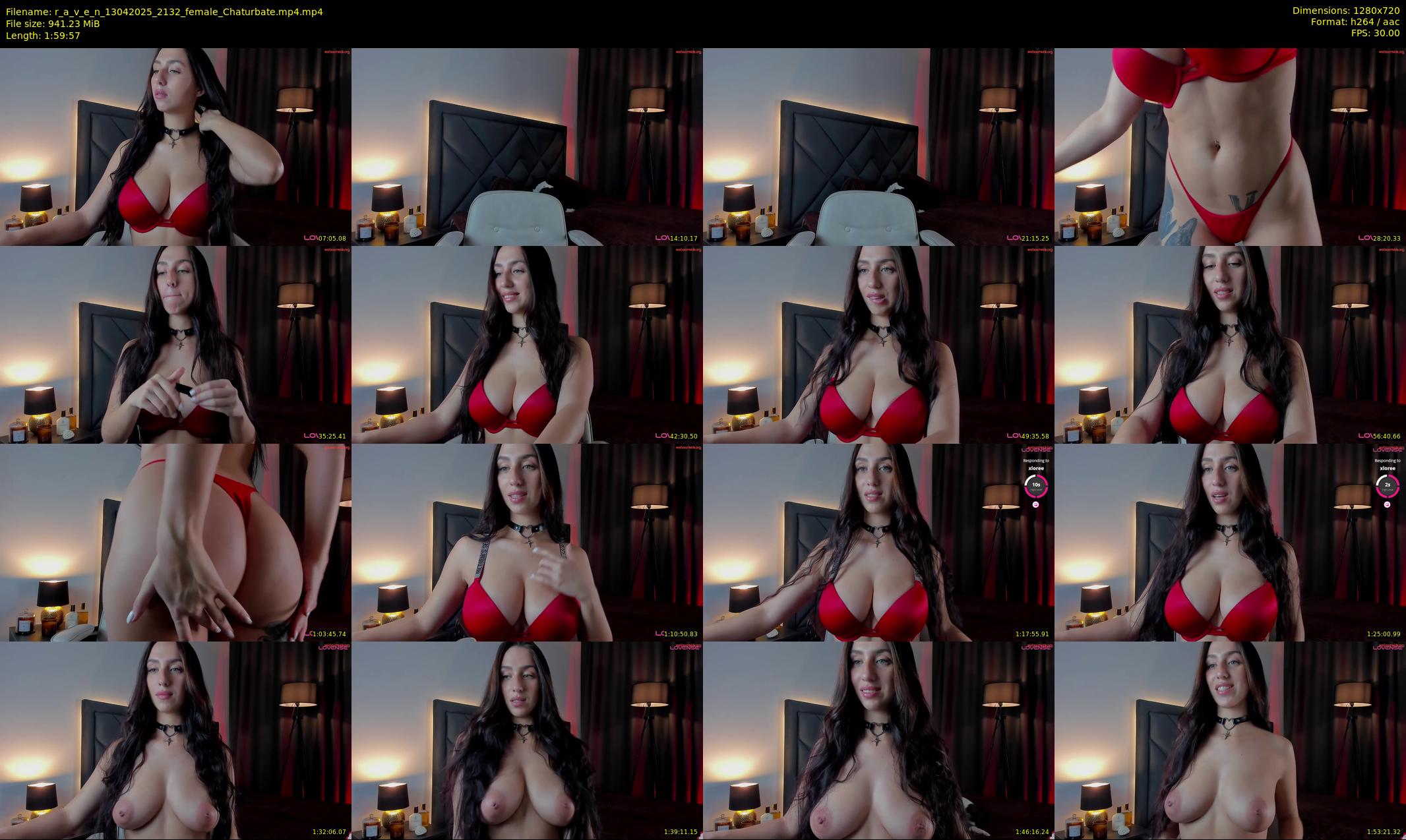 r_a_v_e_n — 120 minute Chaturbate female cam show recording, 720p, Apr 13, 2025