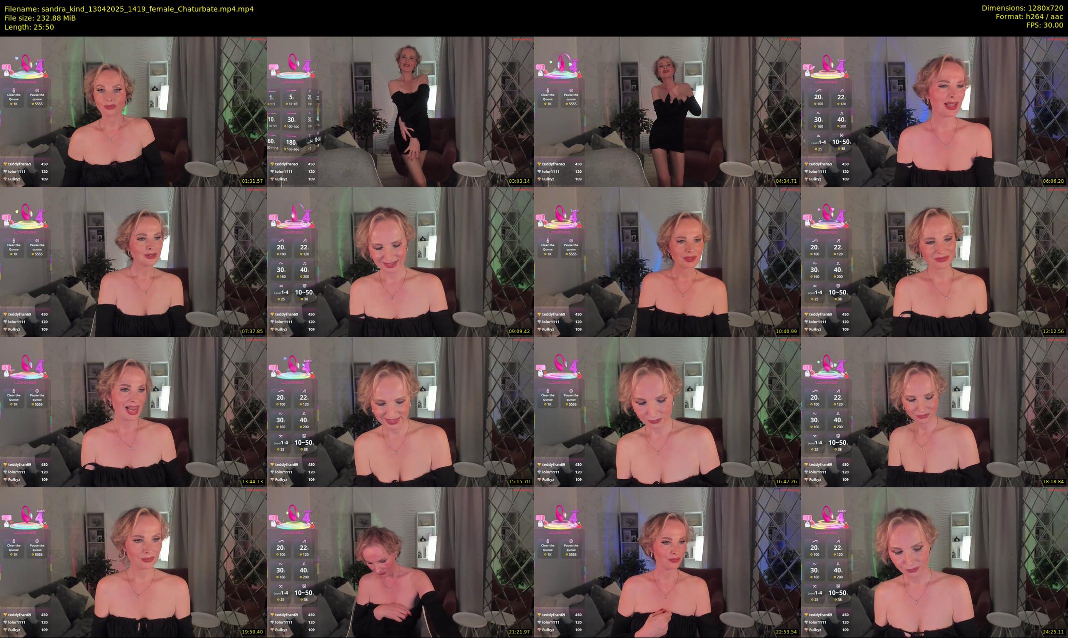sandra_kind — 26 minute Chaturbate female cam show recording, 720p, Apr 13, 2025