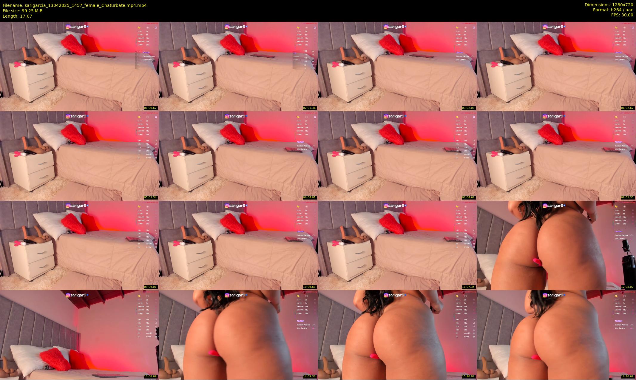 sarigarcia — 18 minute Chaturbate female cam show recording, 720p, Apr 13, 2025