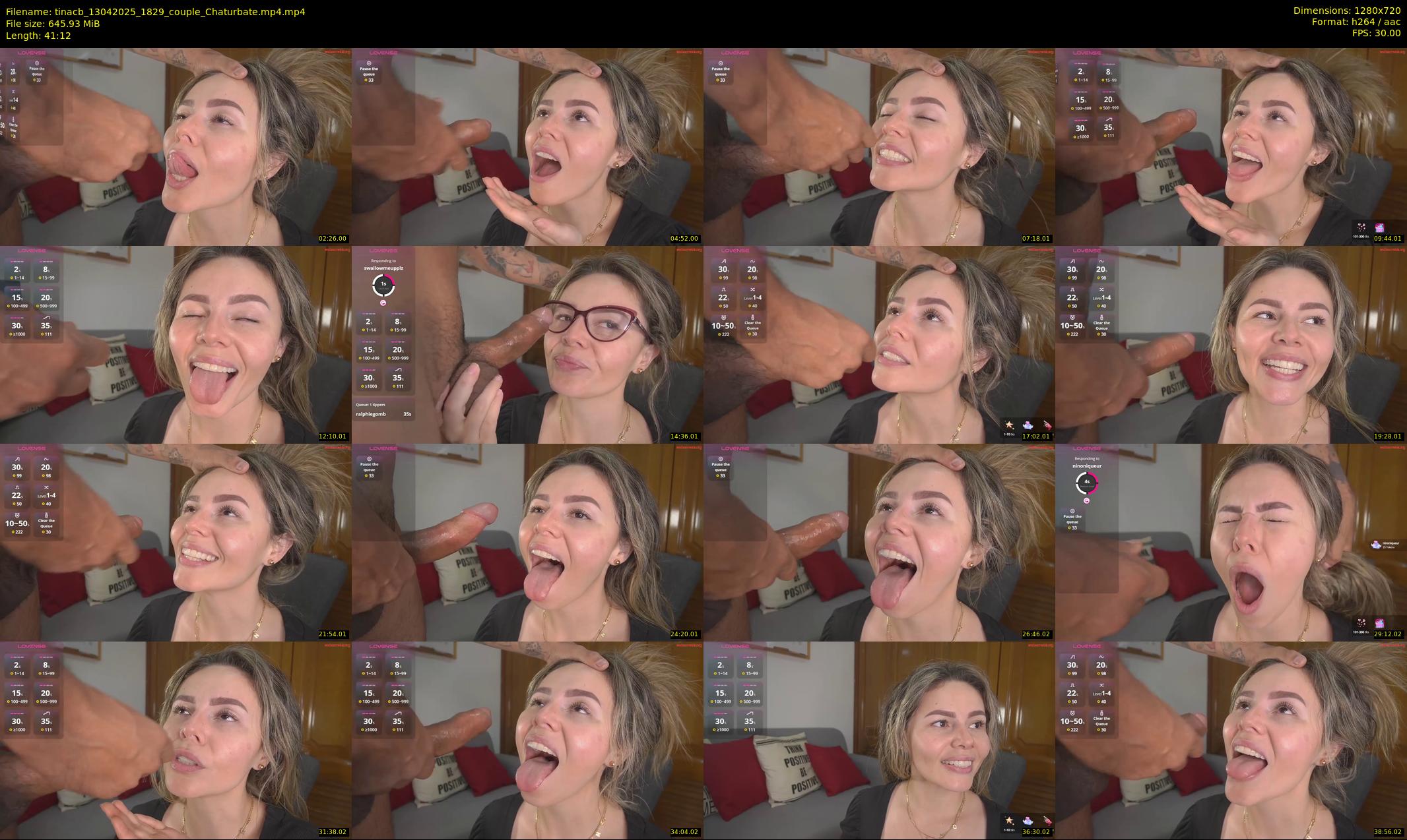 tinacb — 42 minute Chaturbate female cam show recording, 720p, Apr 13, 2025