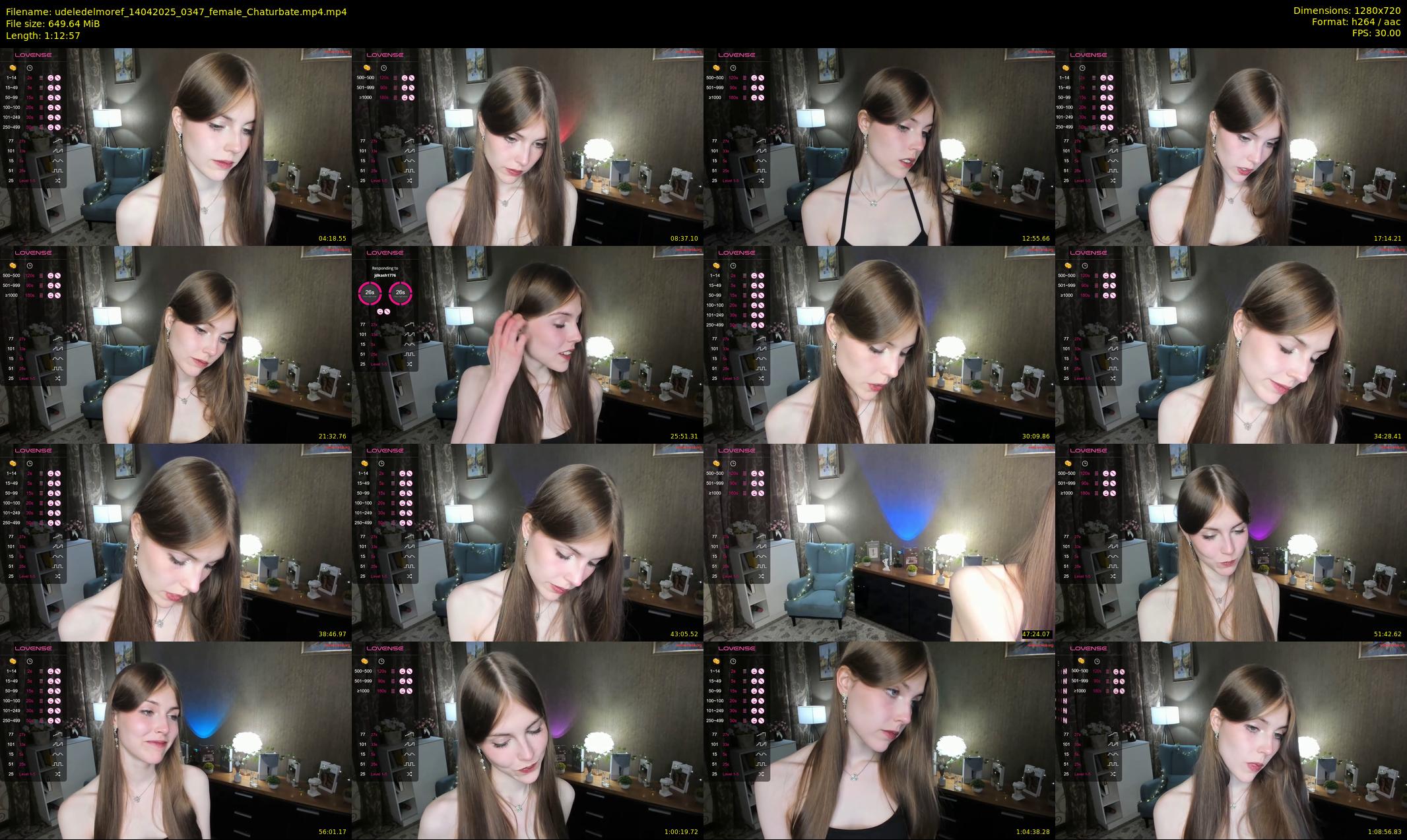 udeledelmoref — 73 minute Chaturbate female cam show recording, 720p, Apr 14, 2025