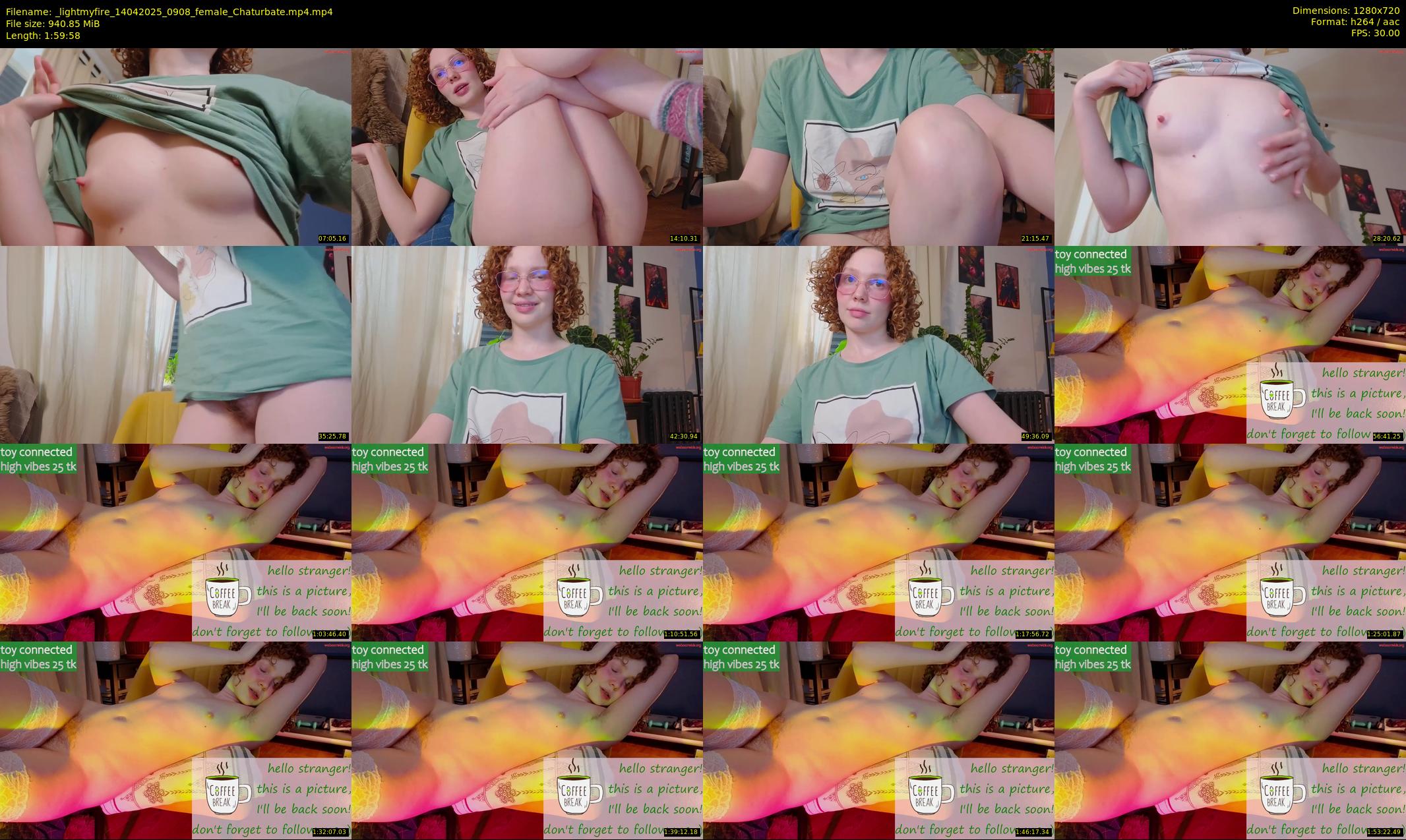 _lightmyfire — 120 minute Chaturbate female cam show recording, 720p, Apr 14, 2025