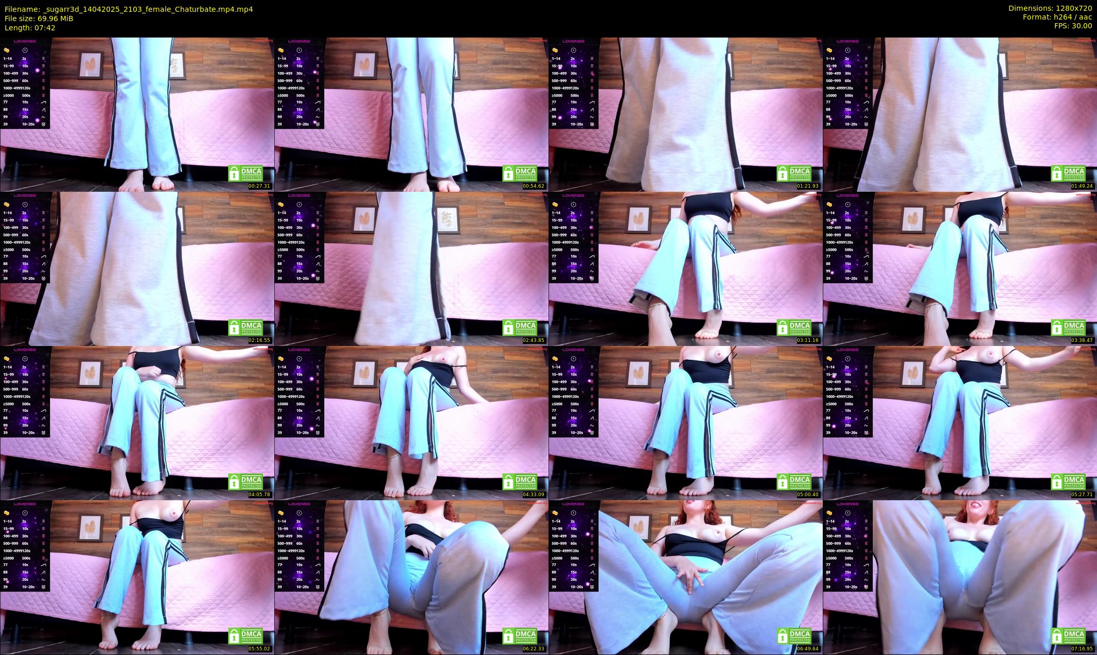 _sugarr3d — 8 minute Chaturbate female cam show recording, 720p, Apr 14, 2025
