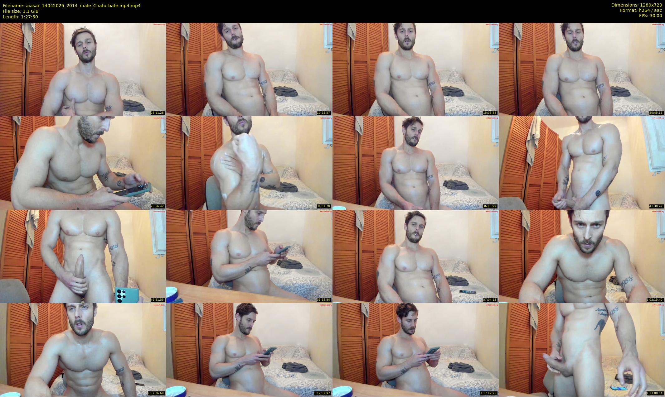 aiasar — 88 minute Chaturbate male cam show recording, 720p, Apr 14, 2025