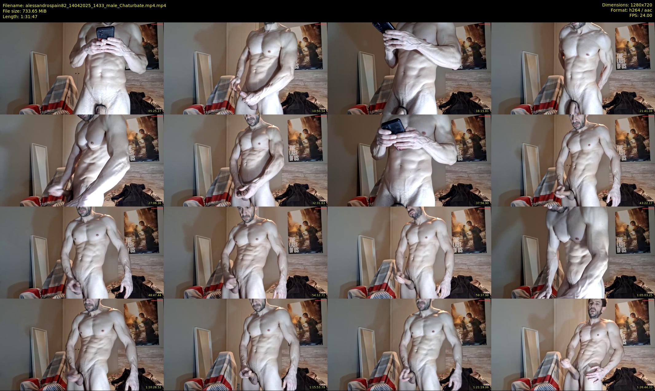 alessandrospain82 — 92 minute Chaturbate male cam show recording, 720p, Apr 14, 2025