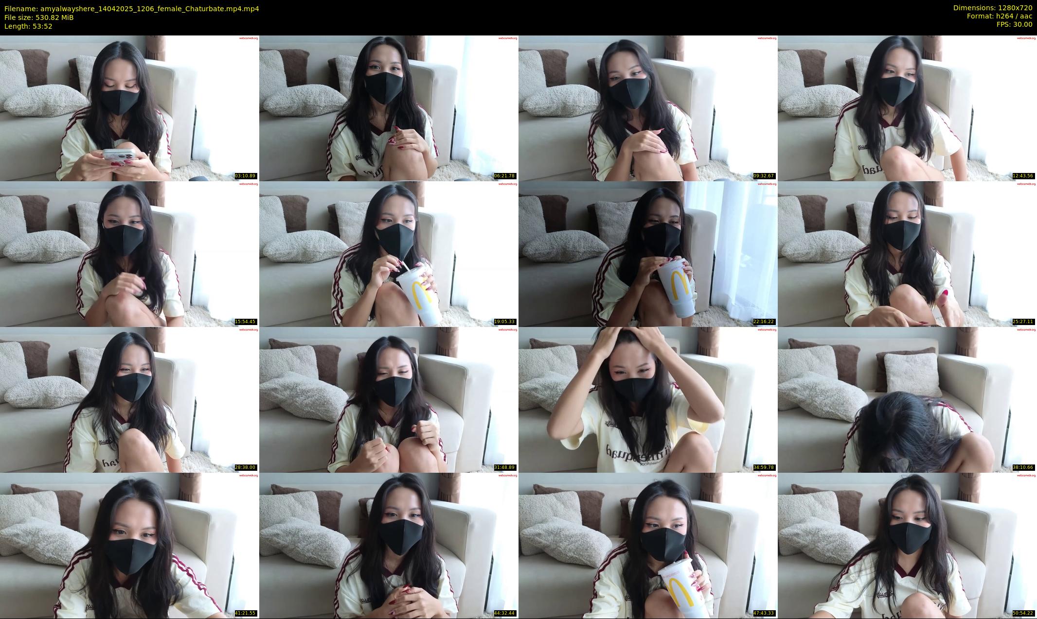 amyalwayshere — 54 minute Chaturbate female cam show recording, 720p, Apr 14, 2025