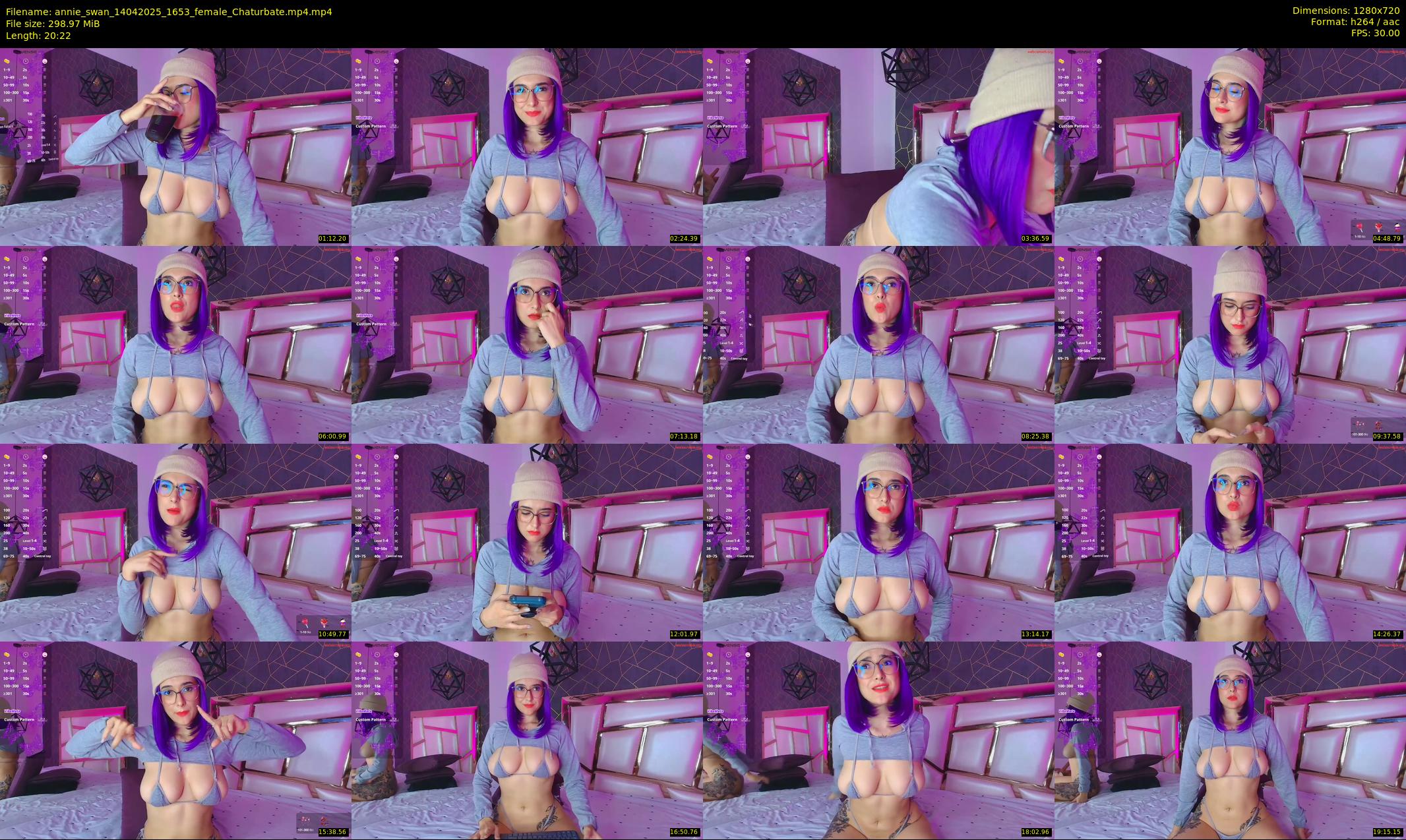 annie_swan — 21 minute Chaturbate female cam show recording, 720p, Apr 14, 2025