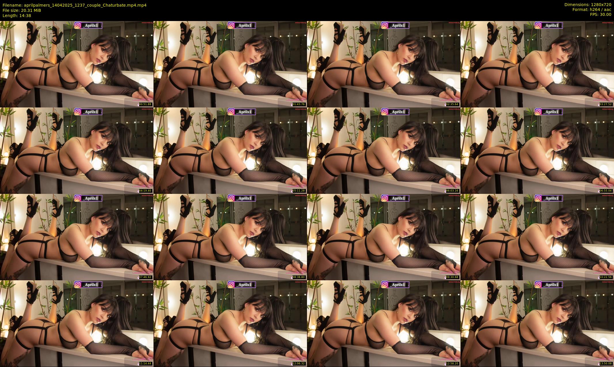 aprilpalmers — 15 minute Chaturbate female cam show recording, 720p, Apr 14, 2025