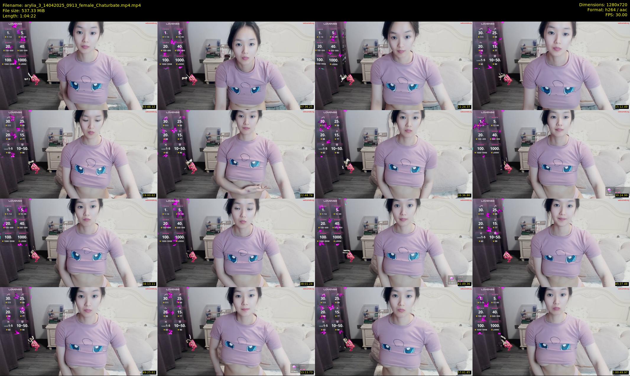 arylia_3 — 65 minute Chaturbate female cam show recording, 720p, Apr 14, 2025