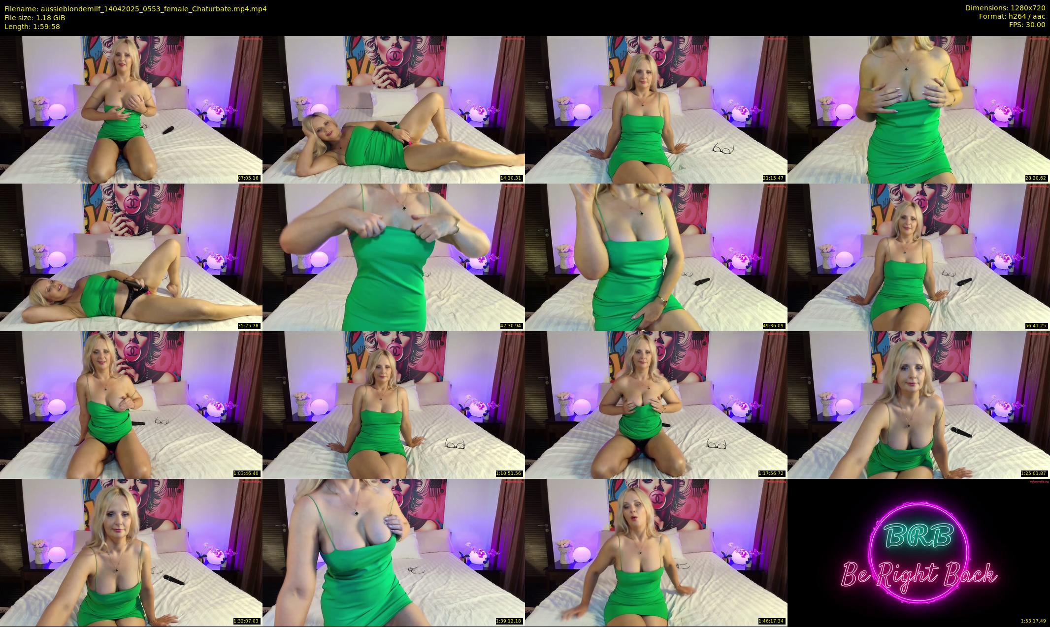 aussieblondemilf — 120 minute Chaturbate female cam show recording, 720p, Apr 14, 2025