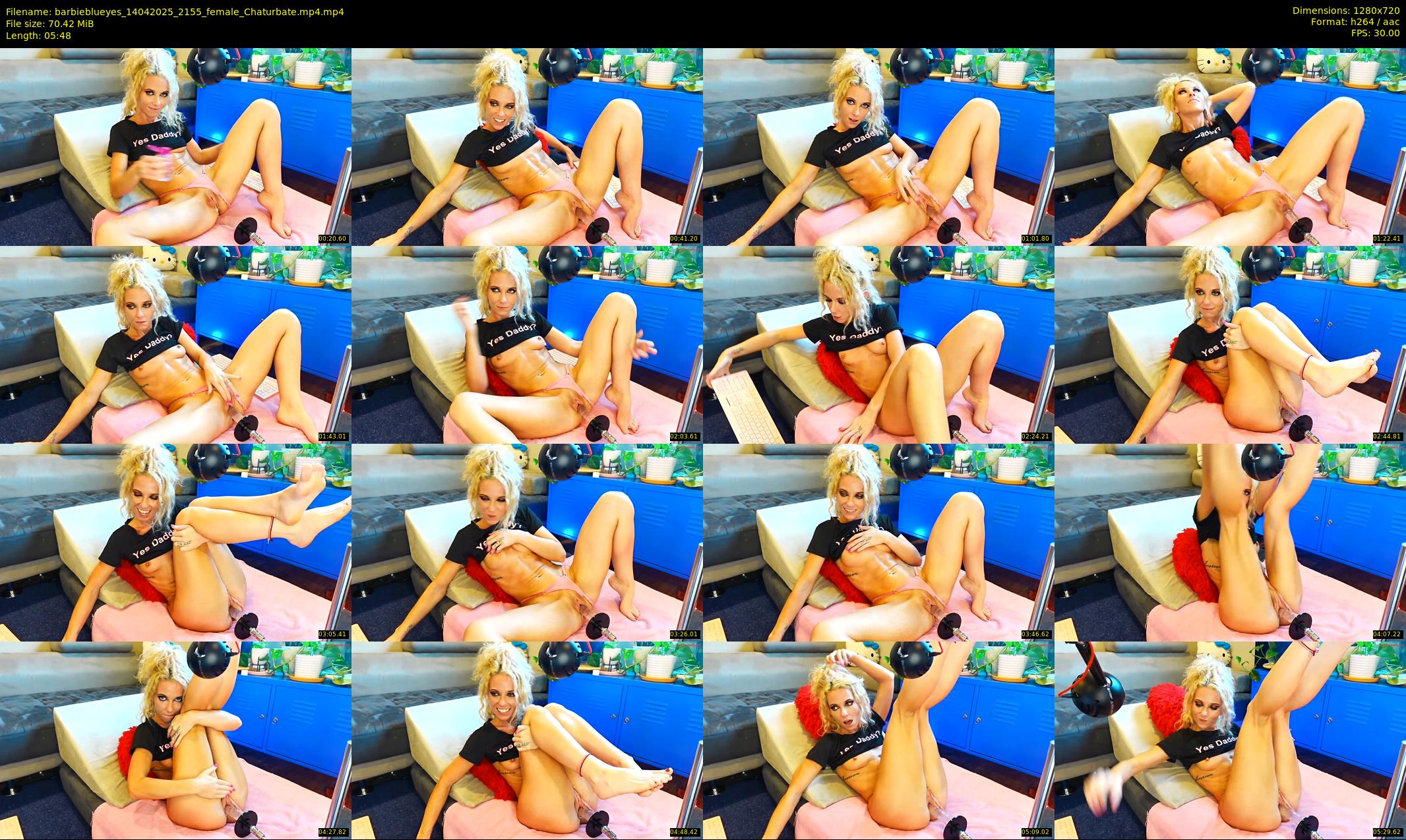 barbieblueyes — 6 minute Chaturbate female cam show recording, 720p, Apr 14, 2025