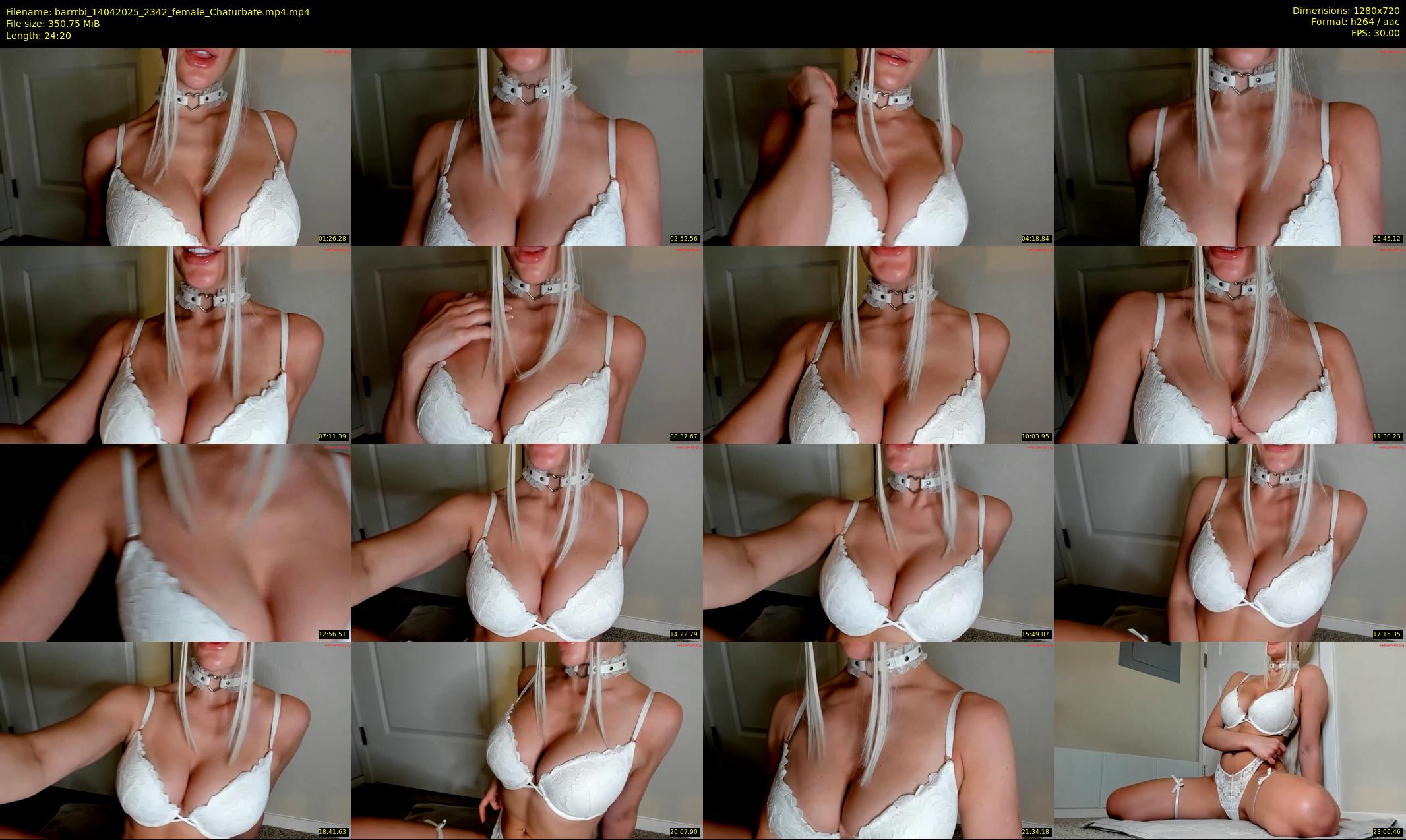 barrrbi — 25 minute Chaturbate female cam show recording, 720p, Apr 14, 2025
