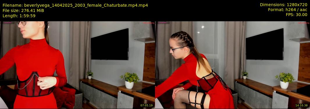 beverlyvega — 120 minute Chaturbate couple cam show recording, 720p, Apr 14, 2025