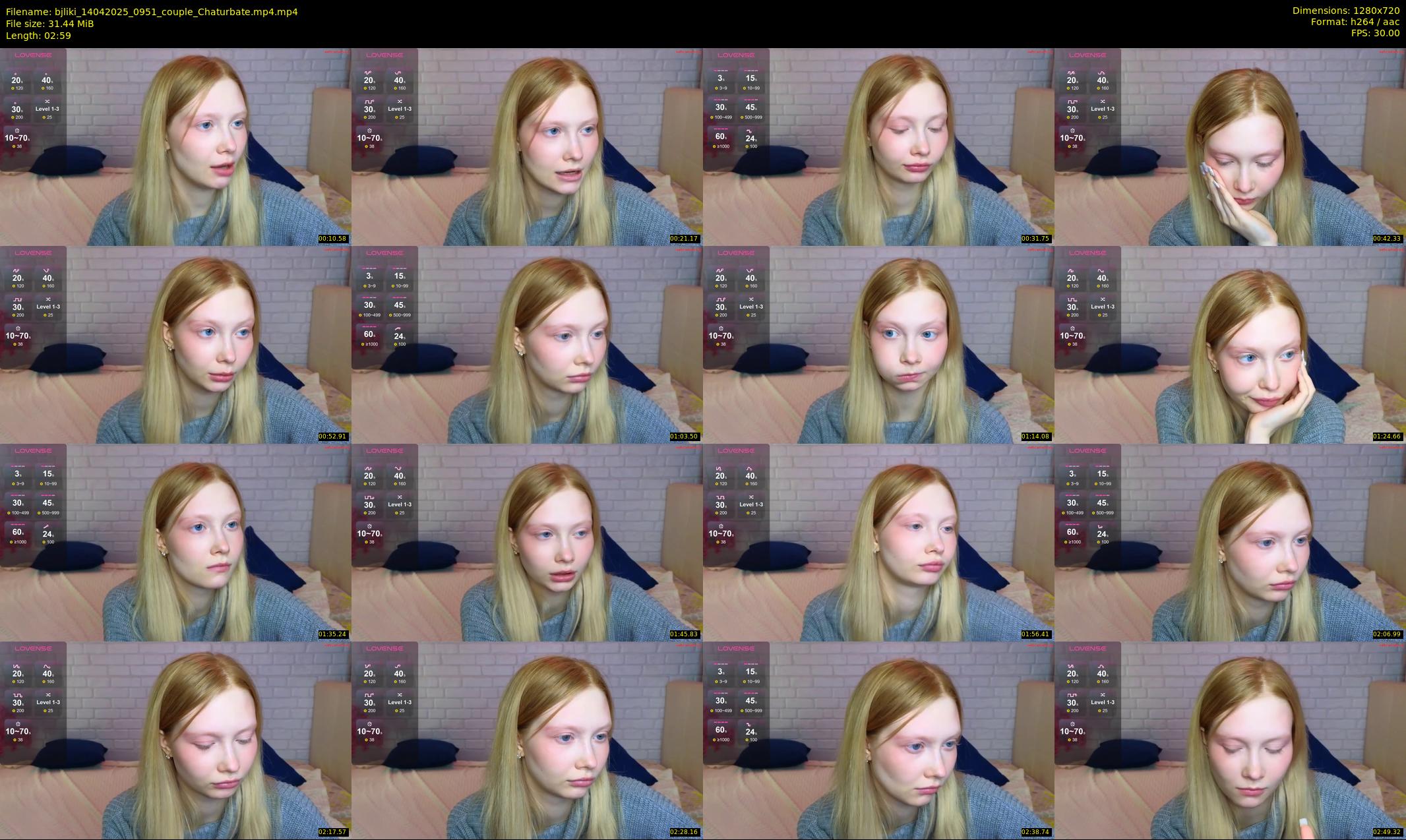 bjliki — 3 minute Chaturbate couple cam show recording, 720p, Apr 14, 2025