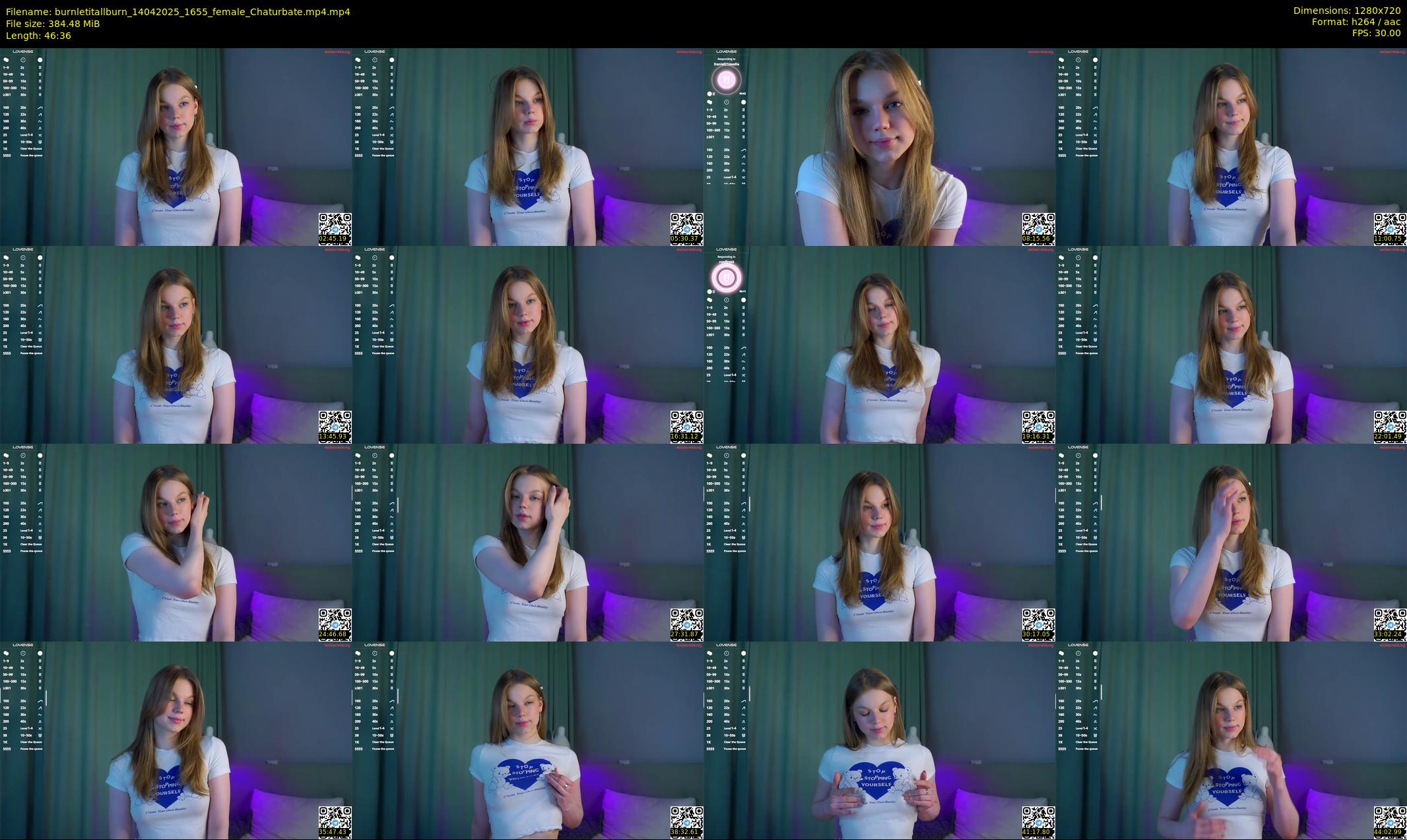 burnletitallburn — 47 minute Chaturbate female cam show recording, 720p, Apr 14, 2025