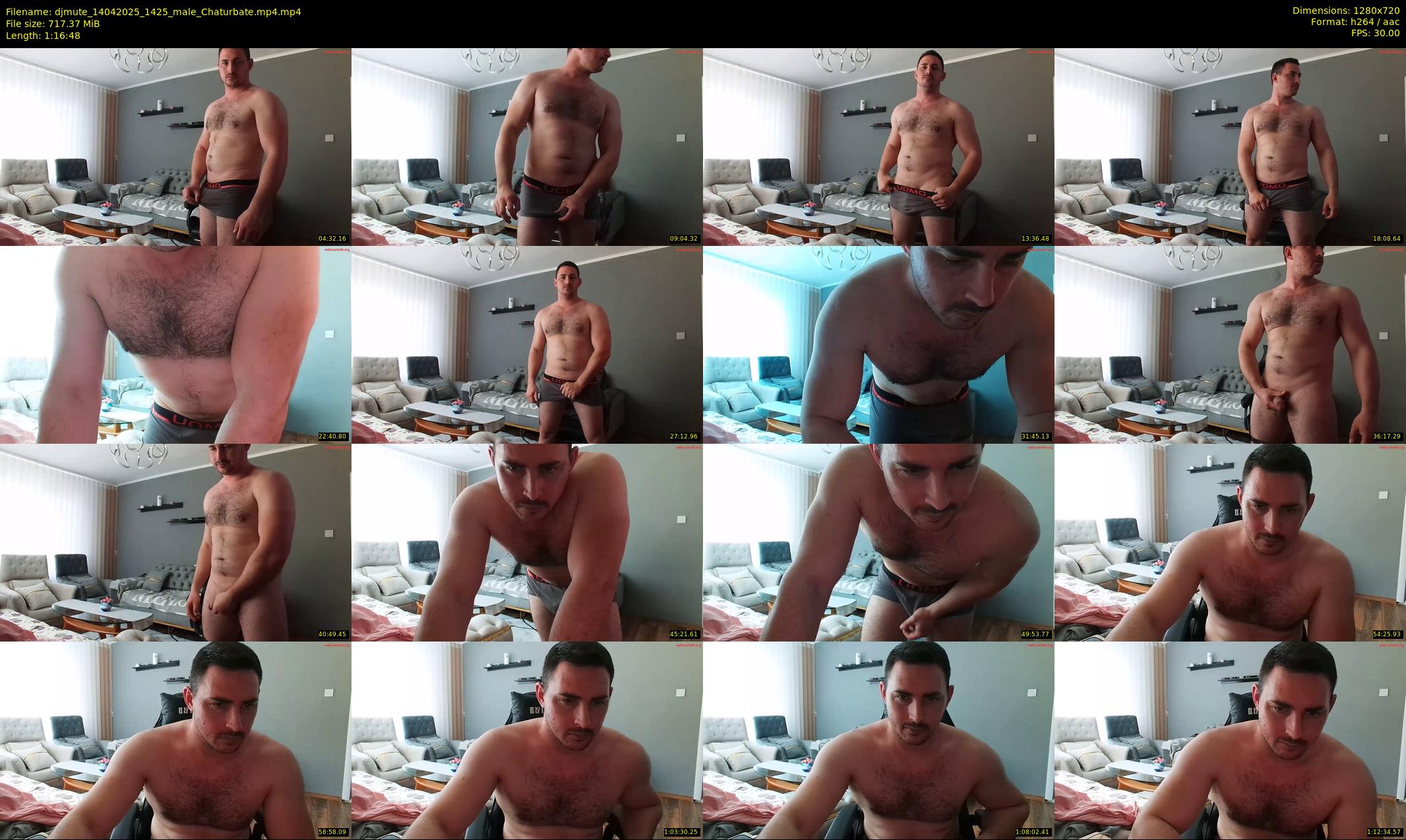 djmute — 77 minute Chaturbate male cam show recording, 720p, Apr 14, 2025