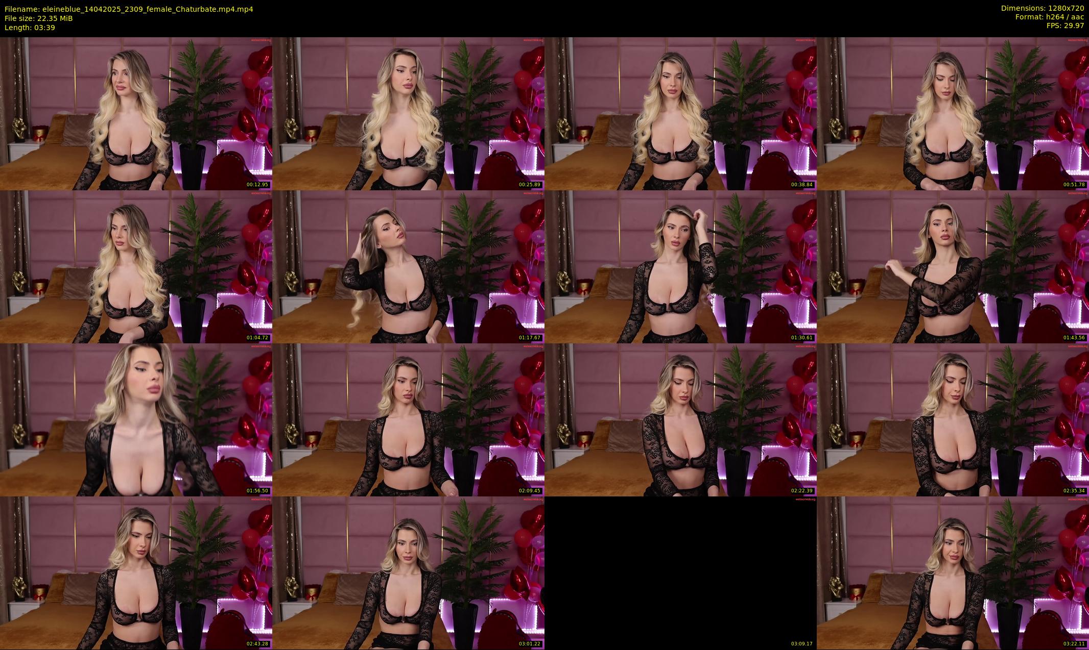 eleineblue — 4 minute Chaturbate female cam show recording, 720p, Apr 14, 2025
