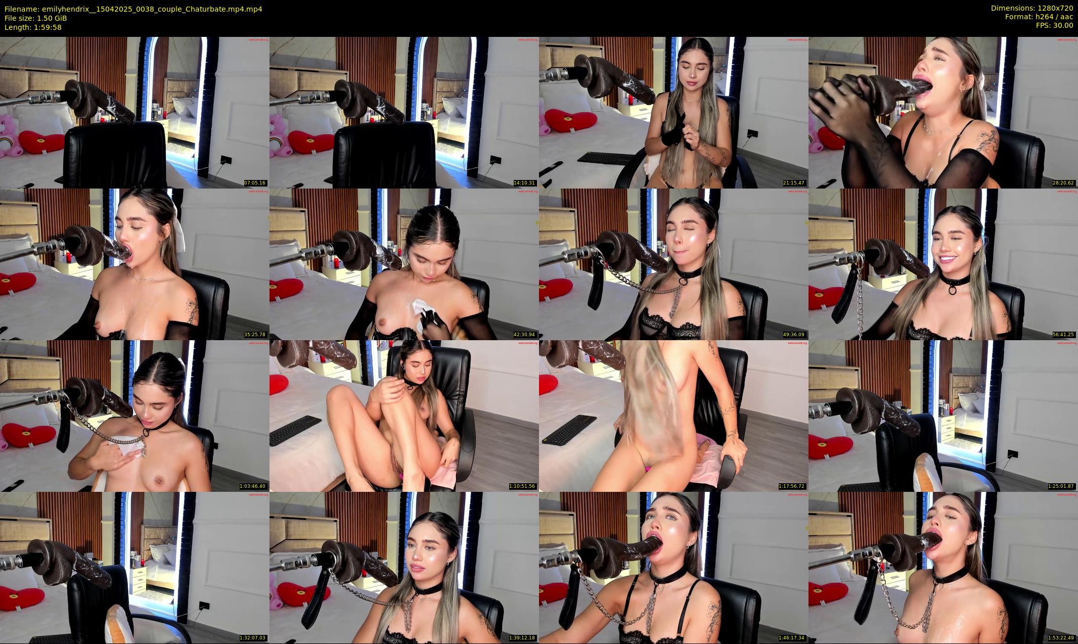 emilyhendrix_ — 120 minute Chaturbate couple cam show recording, 720p, Apr 15, 2025