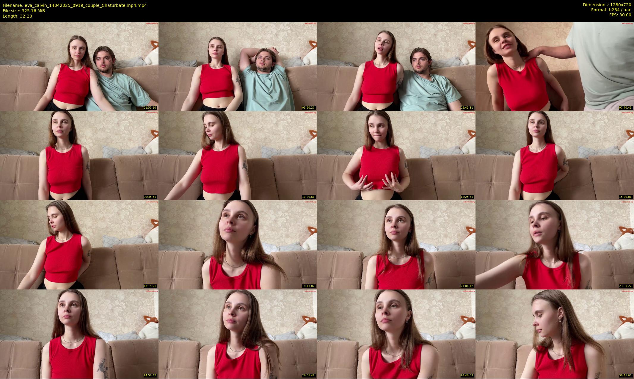 eva_calvin — 33 minute Chaturbate couple cam show recording, 720p, Apr 14, 2025