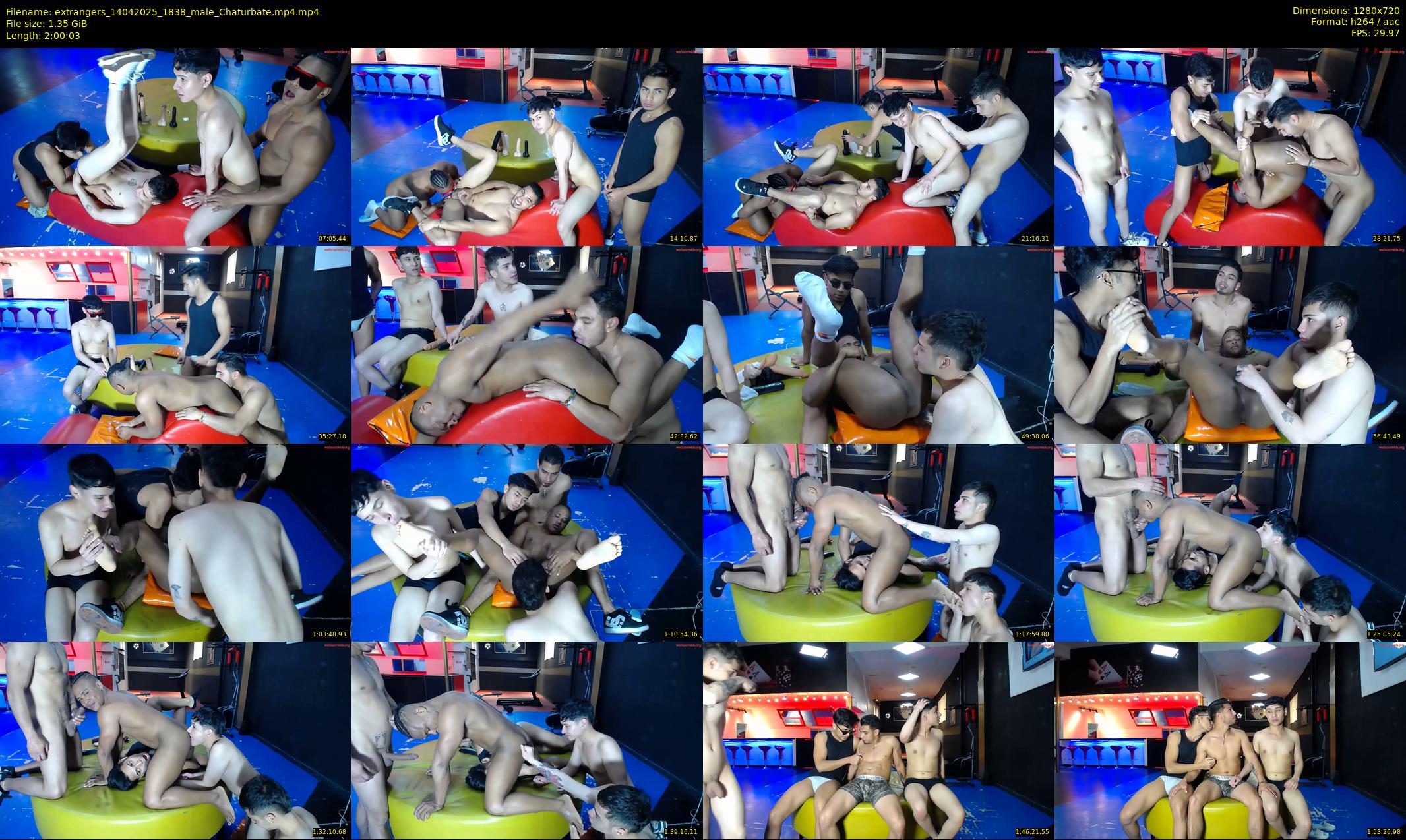 extrangers — 121 minute Chaturbate male cam show recording, 720p, Apr 14, 2025