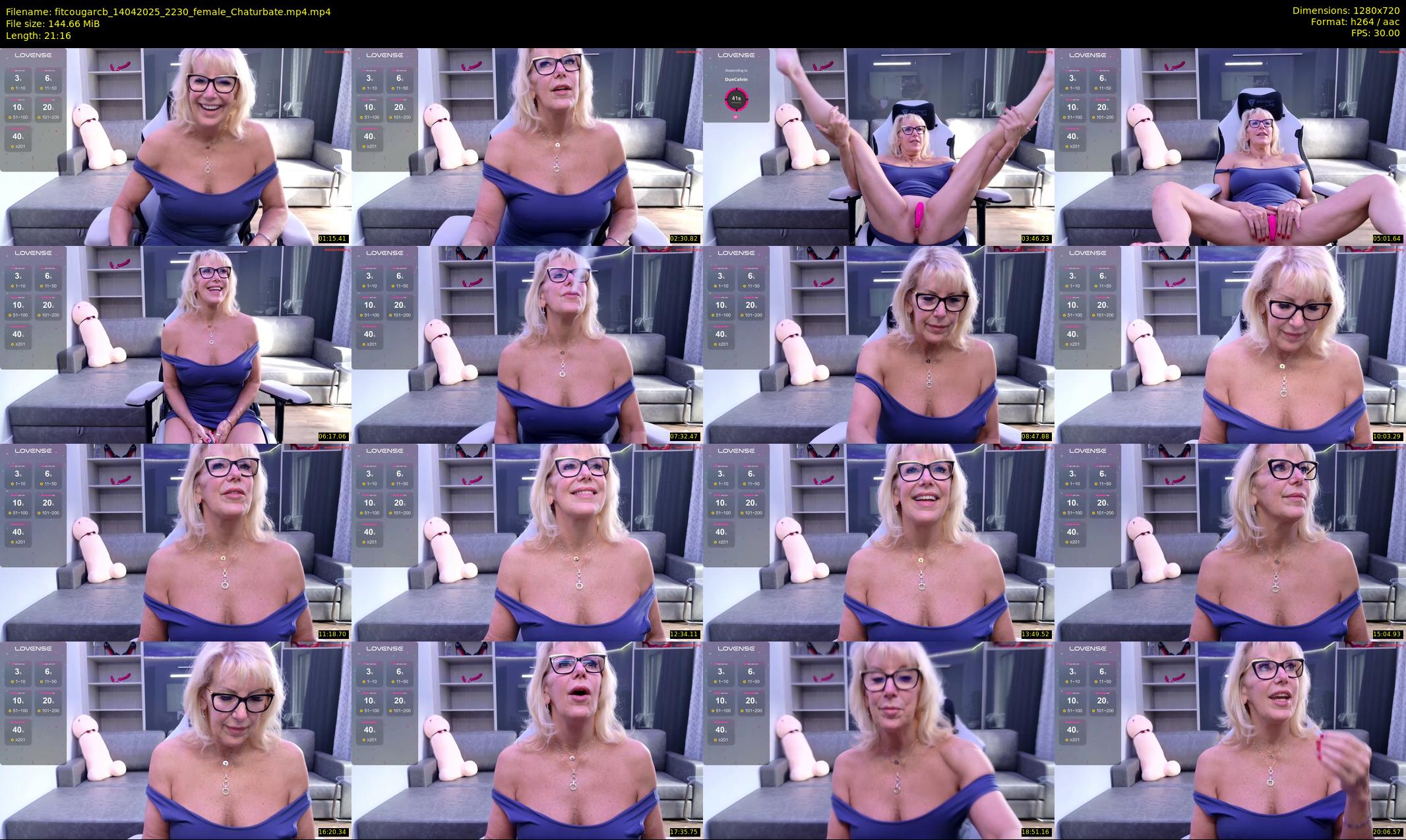 fitcougarcb — 22 minute Chaturbate female cam show recording, 720p, Apr 14, 2025