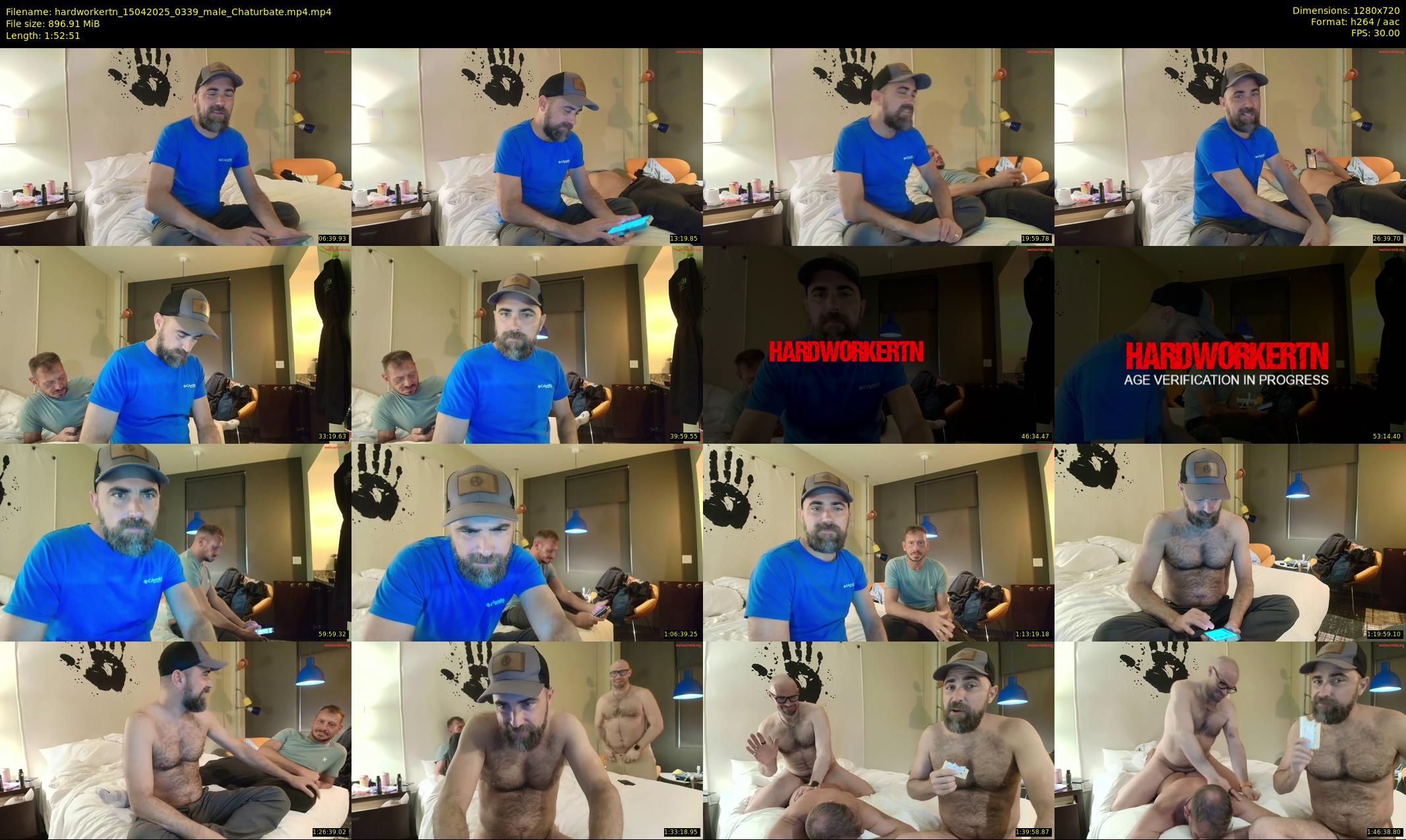 hardworkertn — 113 minute Chaturbate male cam show recording, 720p, Apr 15, 2025