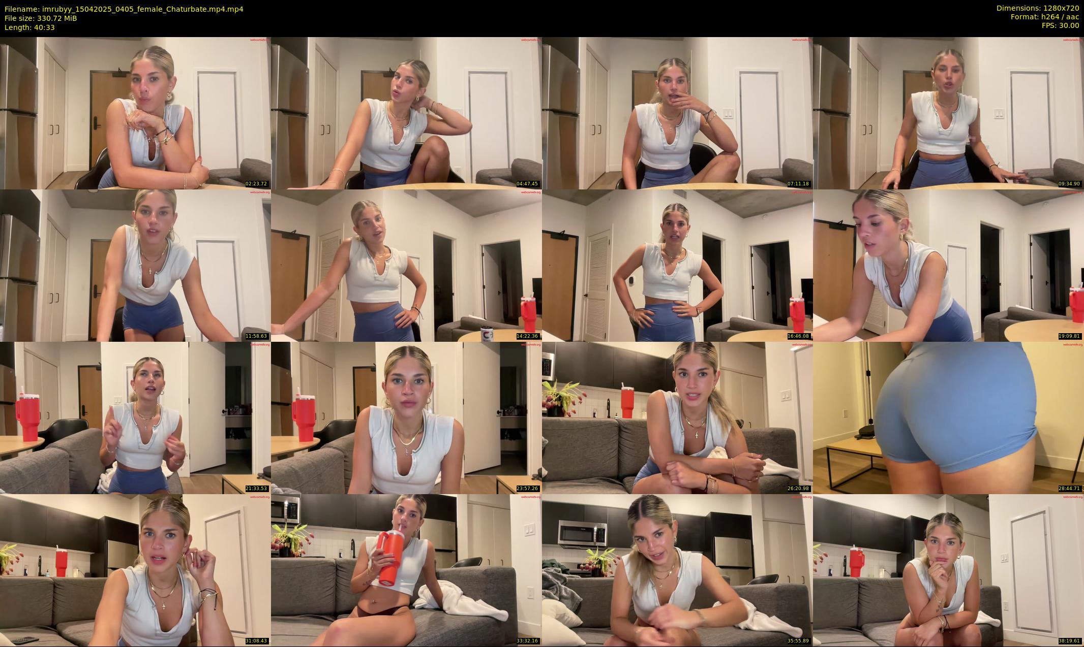 imrubyy — 41 minute Chaturbate female cam show recording, 720p, Apr 15, 2025