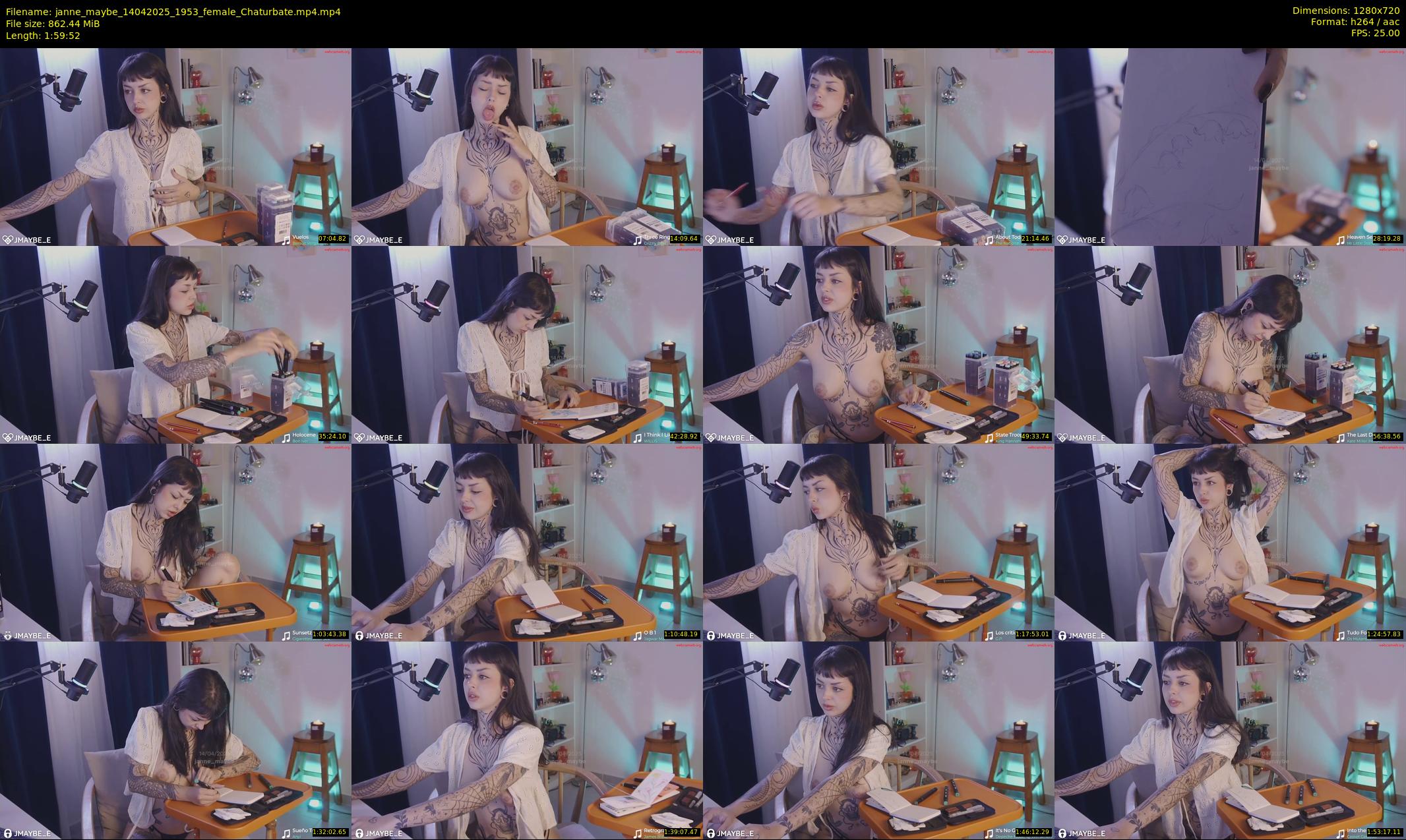 janne_maybe — 120 minute Chaturbate female cam show recording, 720p, Apr 14, 2025
