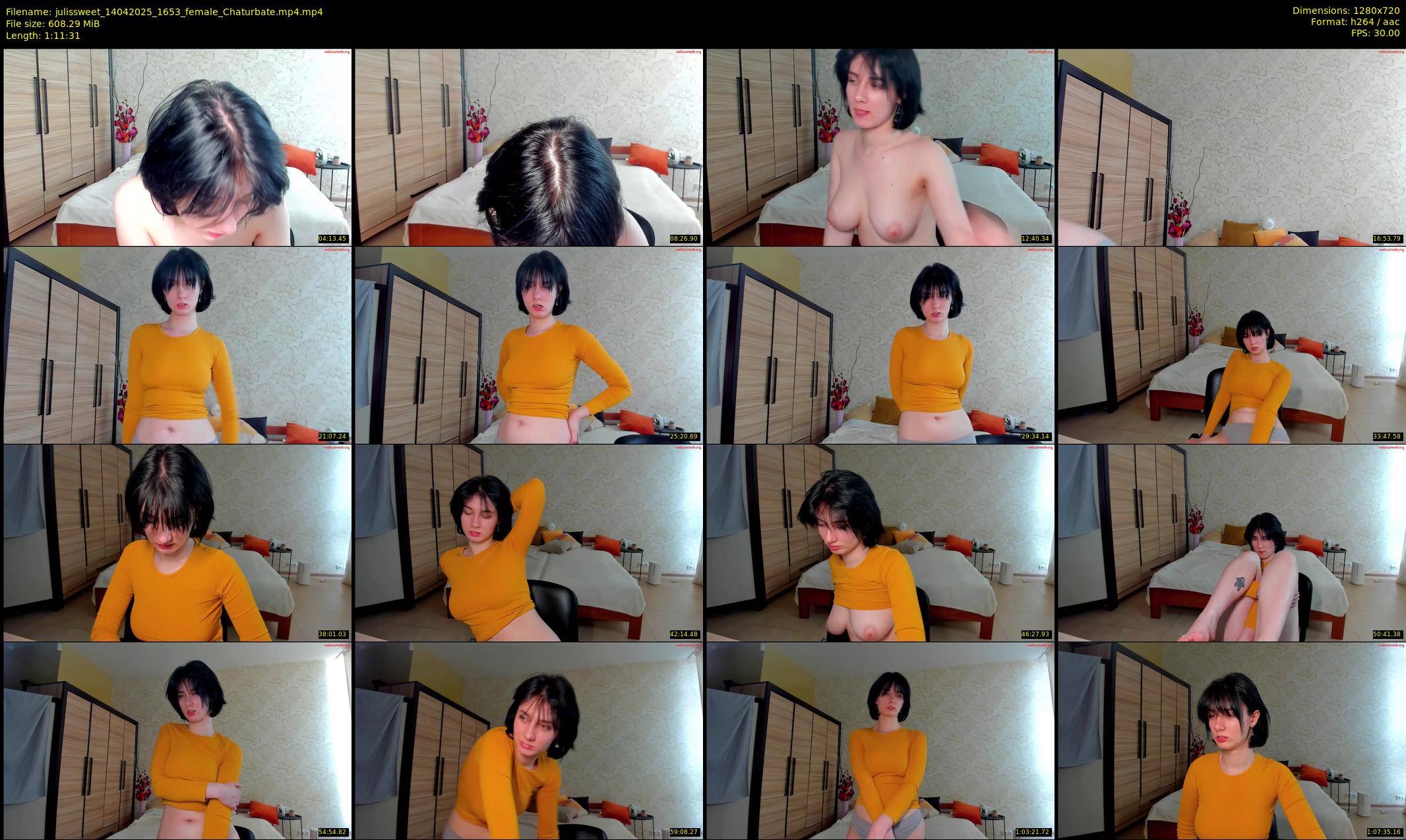 julissweet — 72 minute Chaturbate female cam show recording, 720p, Apr 14, 2025