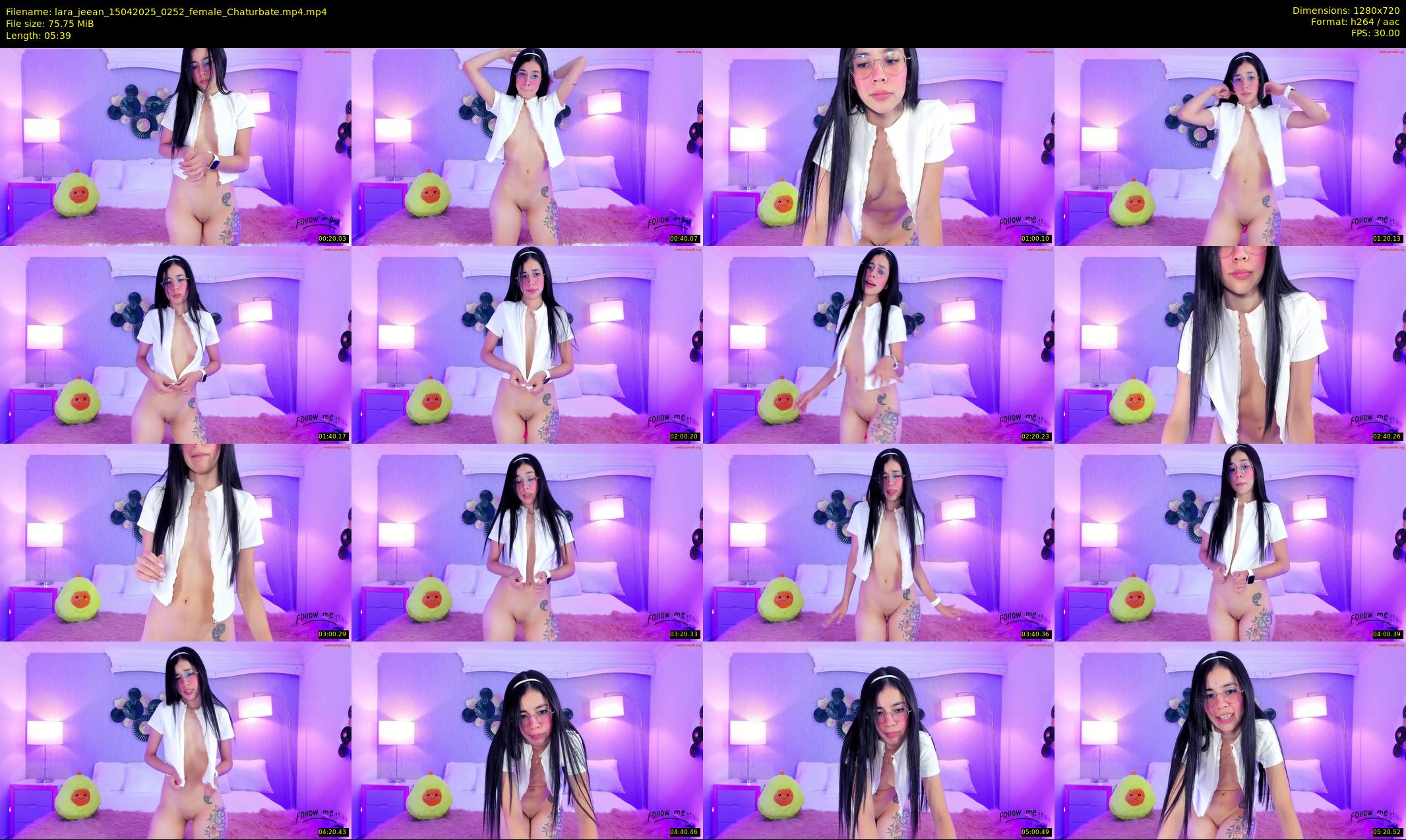 lara_jeean — 6 minute Chaturbate female cam show recording, 720p, Apr 15, 2025