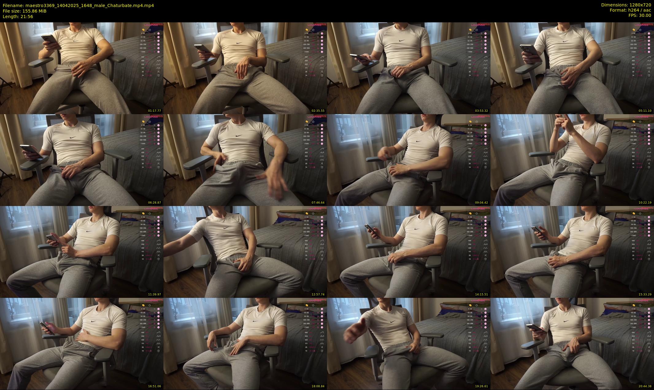 maestro3369 — 22 minute Chaturbate male cam show recording, 720p, Apr 14, 2025