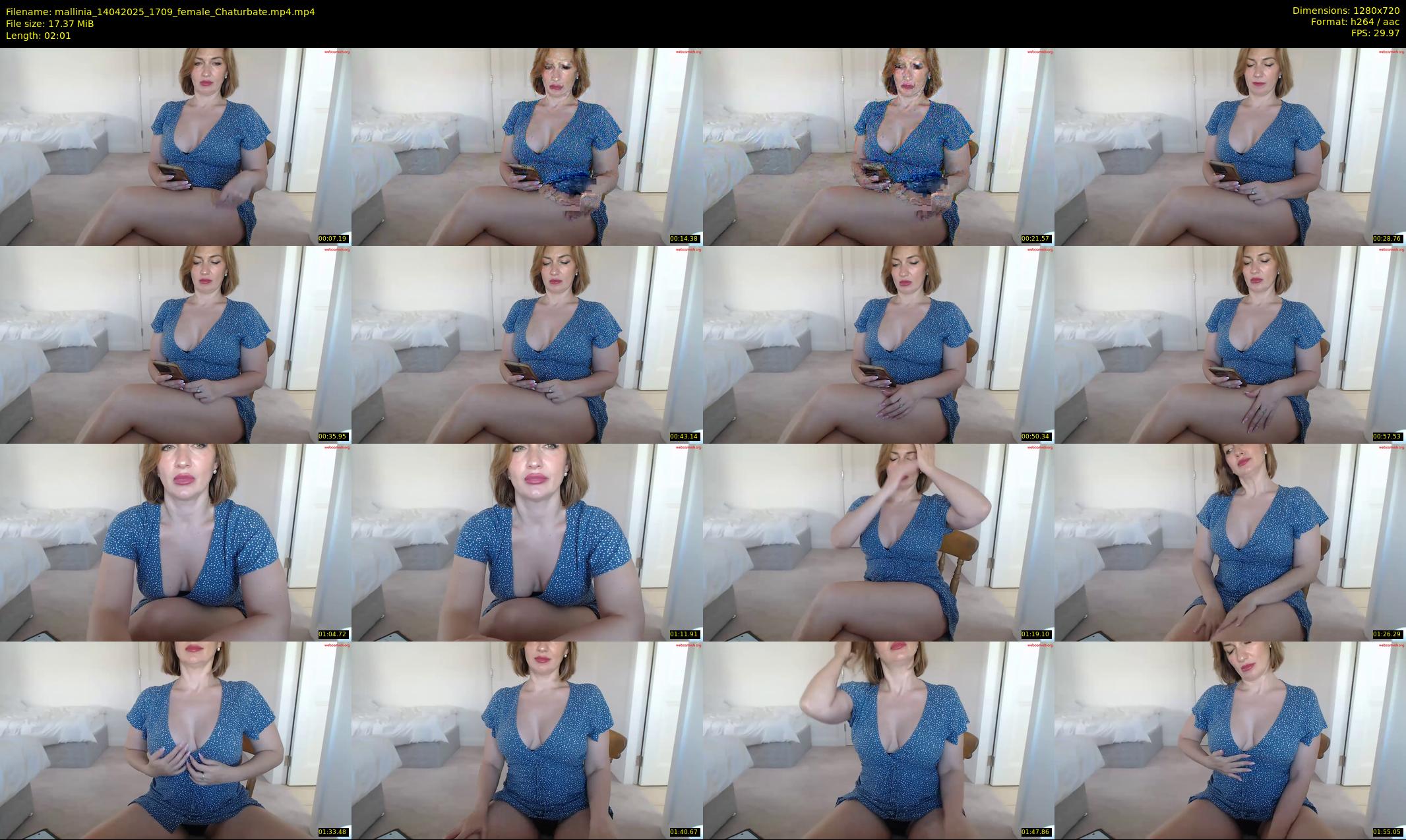 mallinia — 3 minute Chaturbate female cam show recording, 720p, Apr 14, 2025