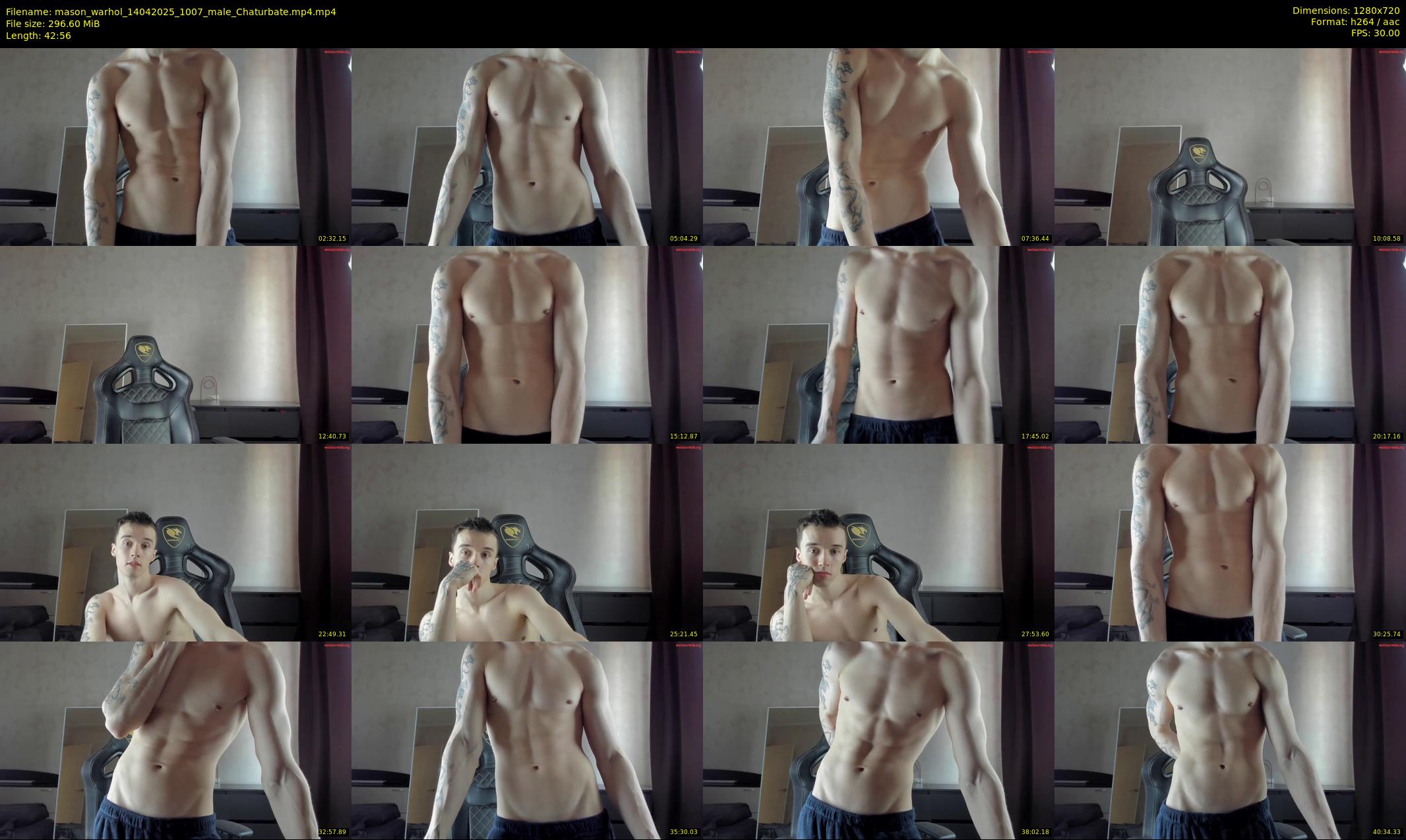 mason_warhol — 43 minute Chaturbate male cam show recording, 720p, Apr 14, 2025
